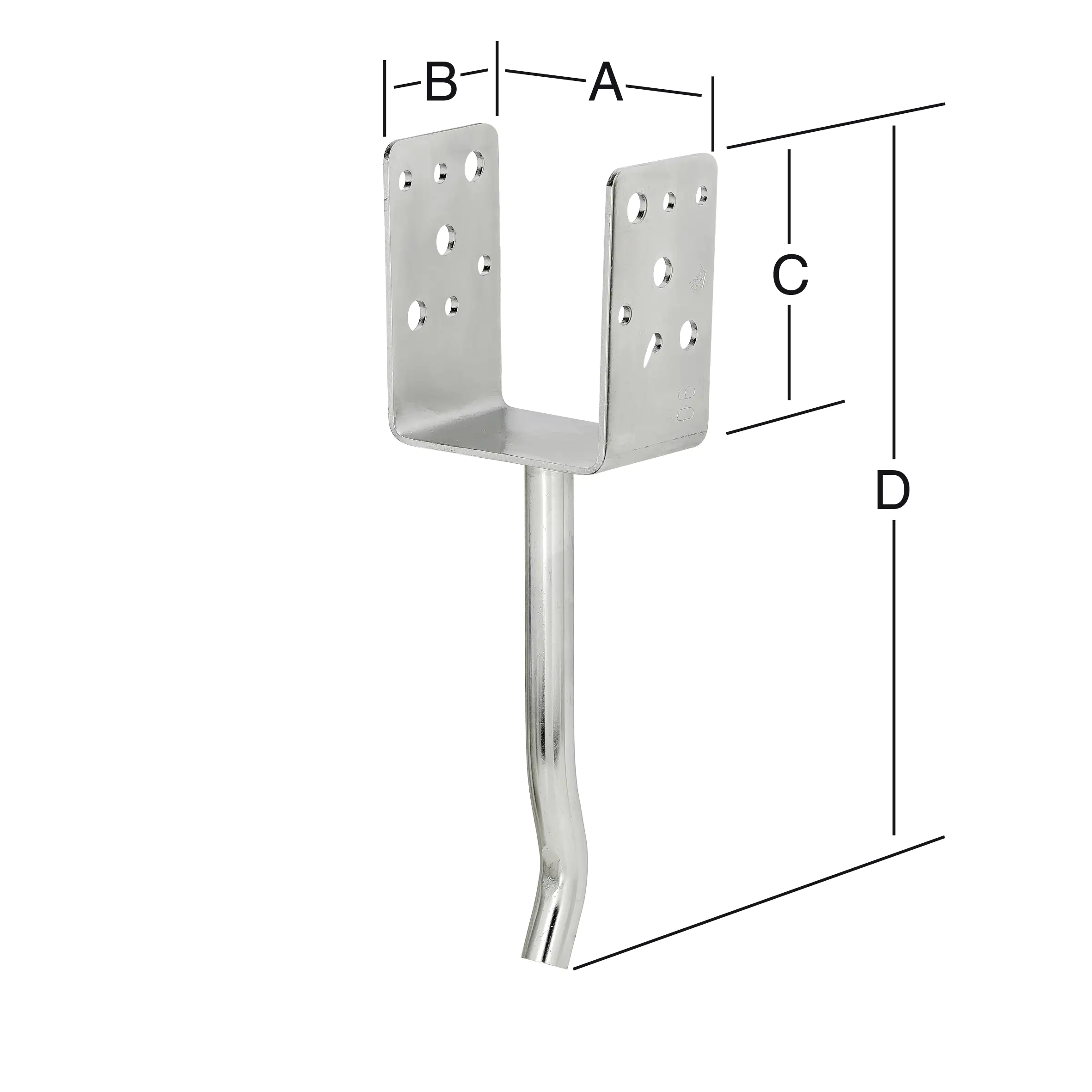 Vormann Schwere Stützenschuhe 71 x 65 x 110/310 mm