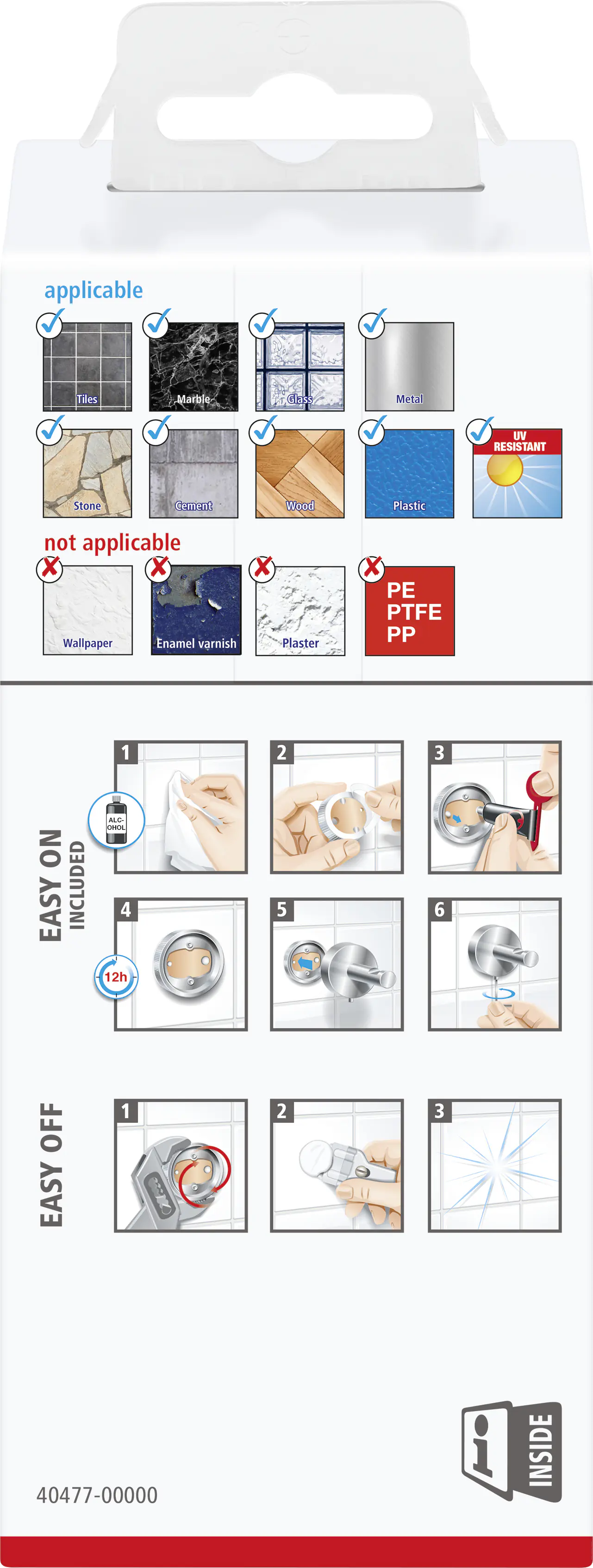 tesa Ersatz-Rollenhalter Exxcellent Metall, chrom