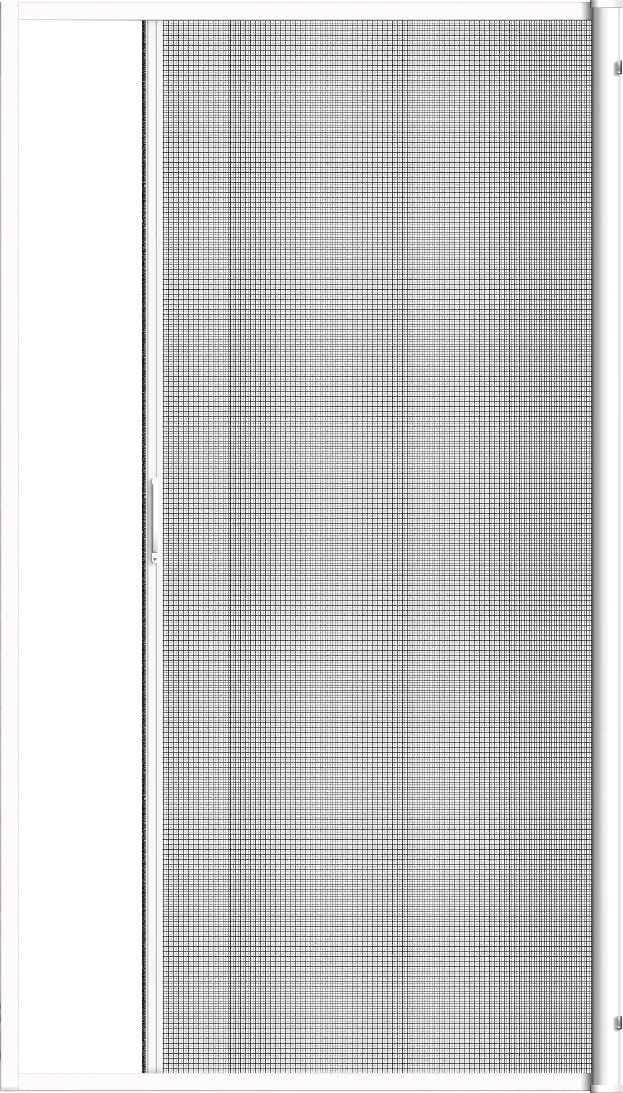 Schellenberg Fliegenschutz-Rollo 160 x 225 cm anthrazit/weiß kürzbar