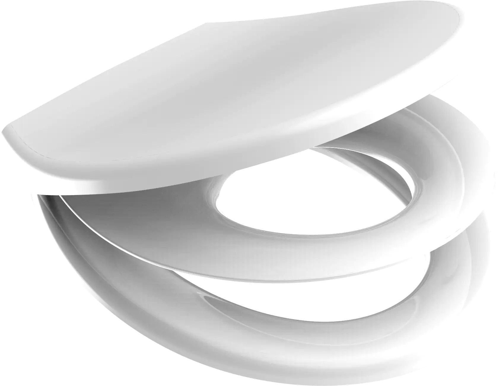 Primaster WC-Sitz mit Absenkautomatik Las Vegas weiß und Kindersitz