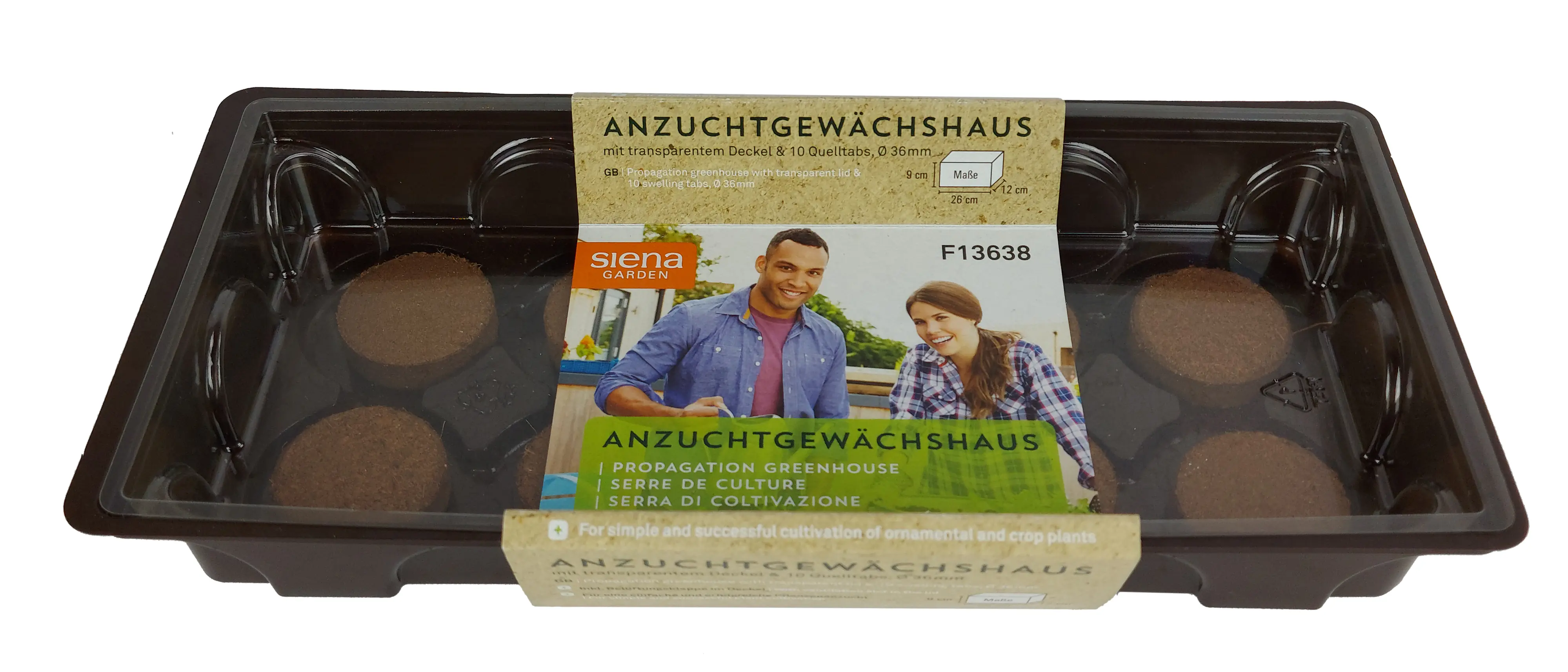 Siena Garden Anzucht-Gewächshaus inkl. 10 Quelltabs 26 x 12 x 11 cm Siena Garden Anzucht-Gewächshaus inkl. 10 Quelltabs 26 x 12 x 11 cm