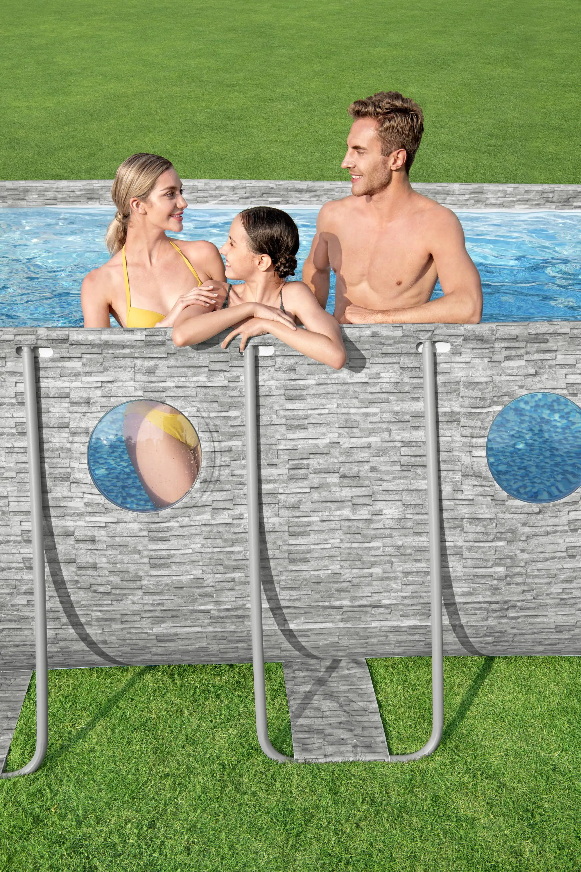 Bestway Power SteelFrame Pool Komplett-Set oval 549 x 274 x 122 cm Bestway Power SteelFrame Pool Komplett-Set oval 549 x 274 x 122 cm