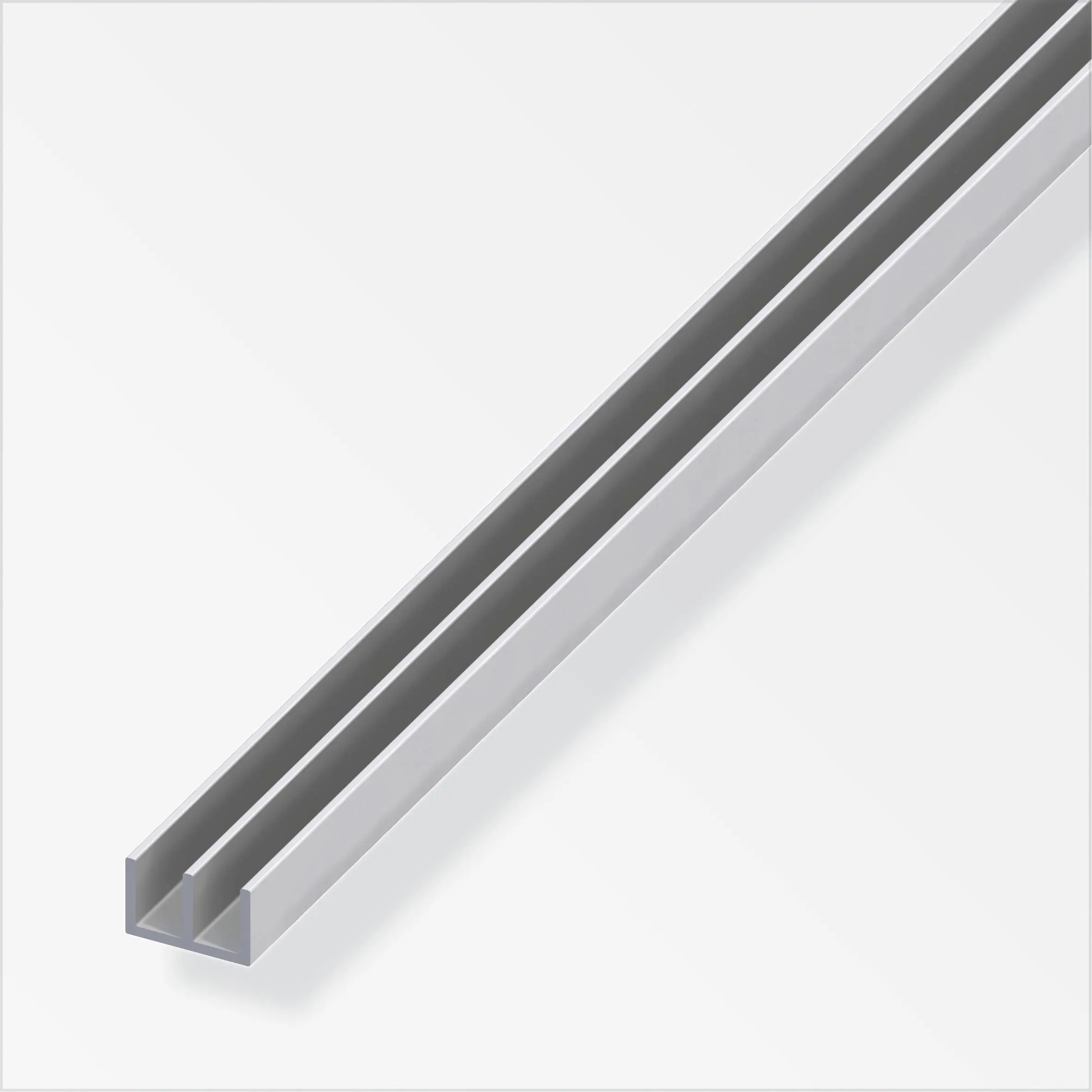 alfer Führungsschienen-Profil, oben 1 m, 10 x 6 x 1.3 mm Alu silber alfer Führungsschienen-Profil, oben 1 m, 10 x 6 x 1.3 mm Alu silber