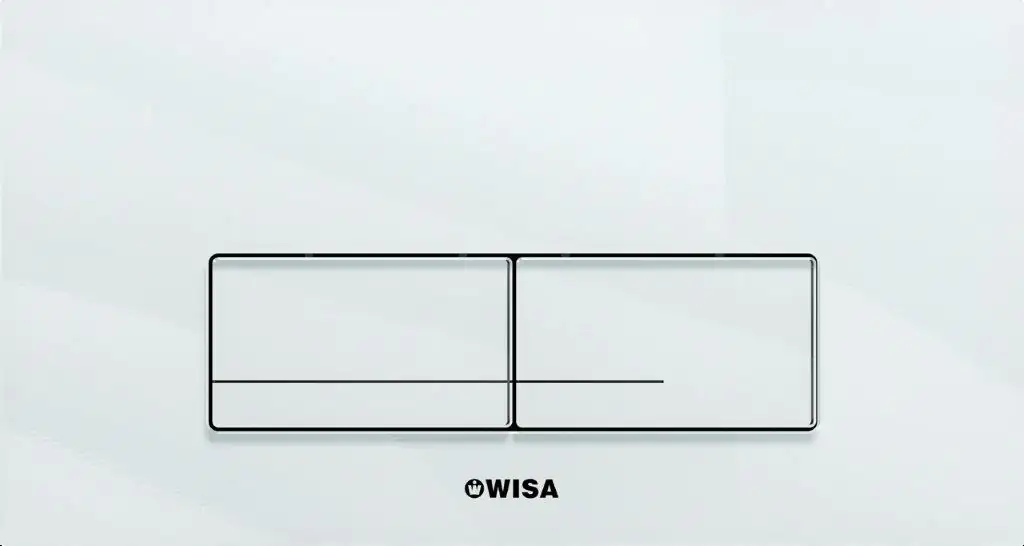 Wisa Betätigungsplatte XT Kantos DF Glas weiß Wisa Betätigungsplatte XT Kantos DF Glas weiß