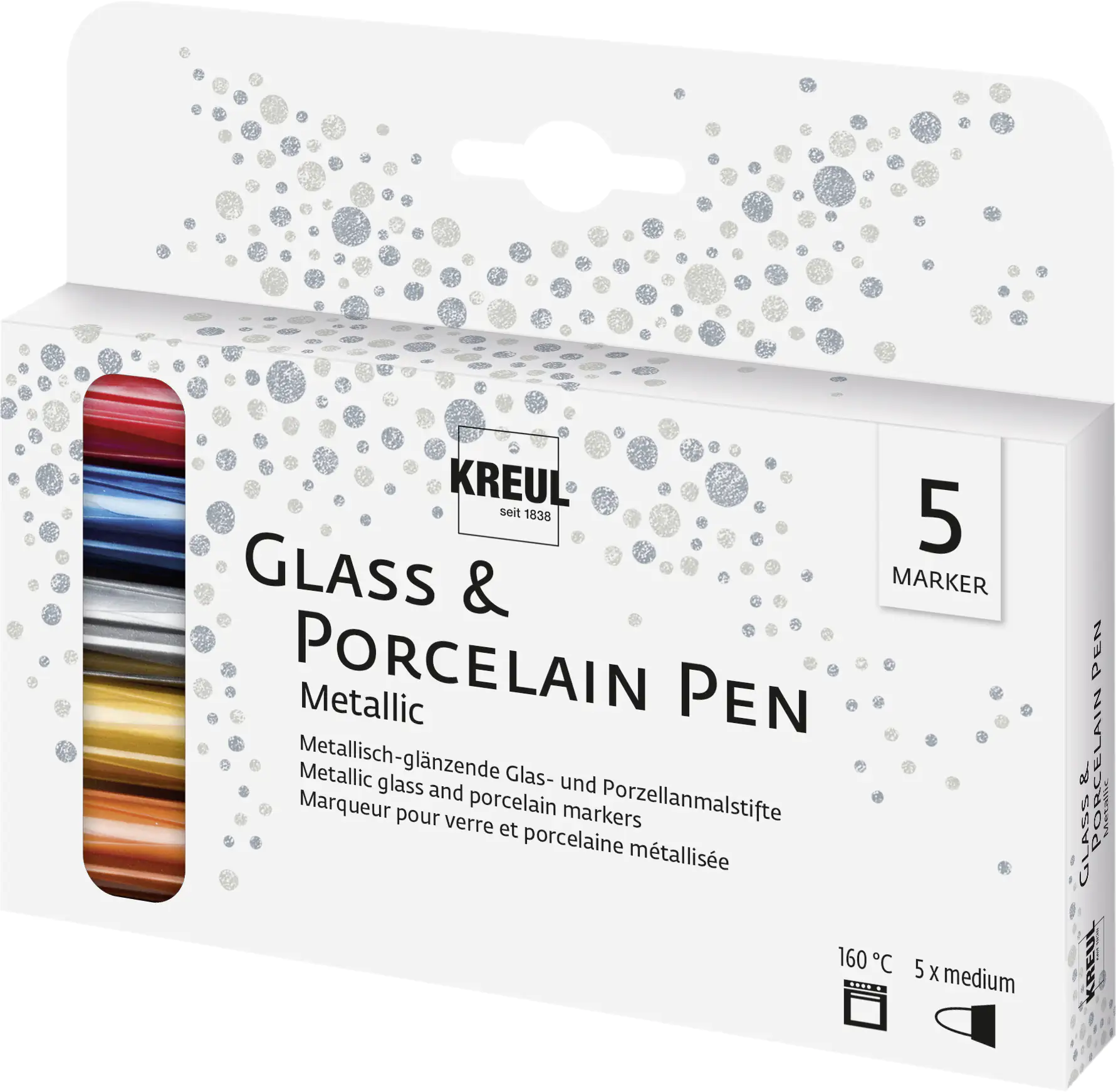 Kreul Porzellanmaler metallic 5er Set PorcelainPen