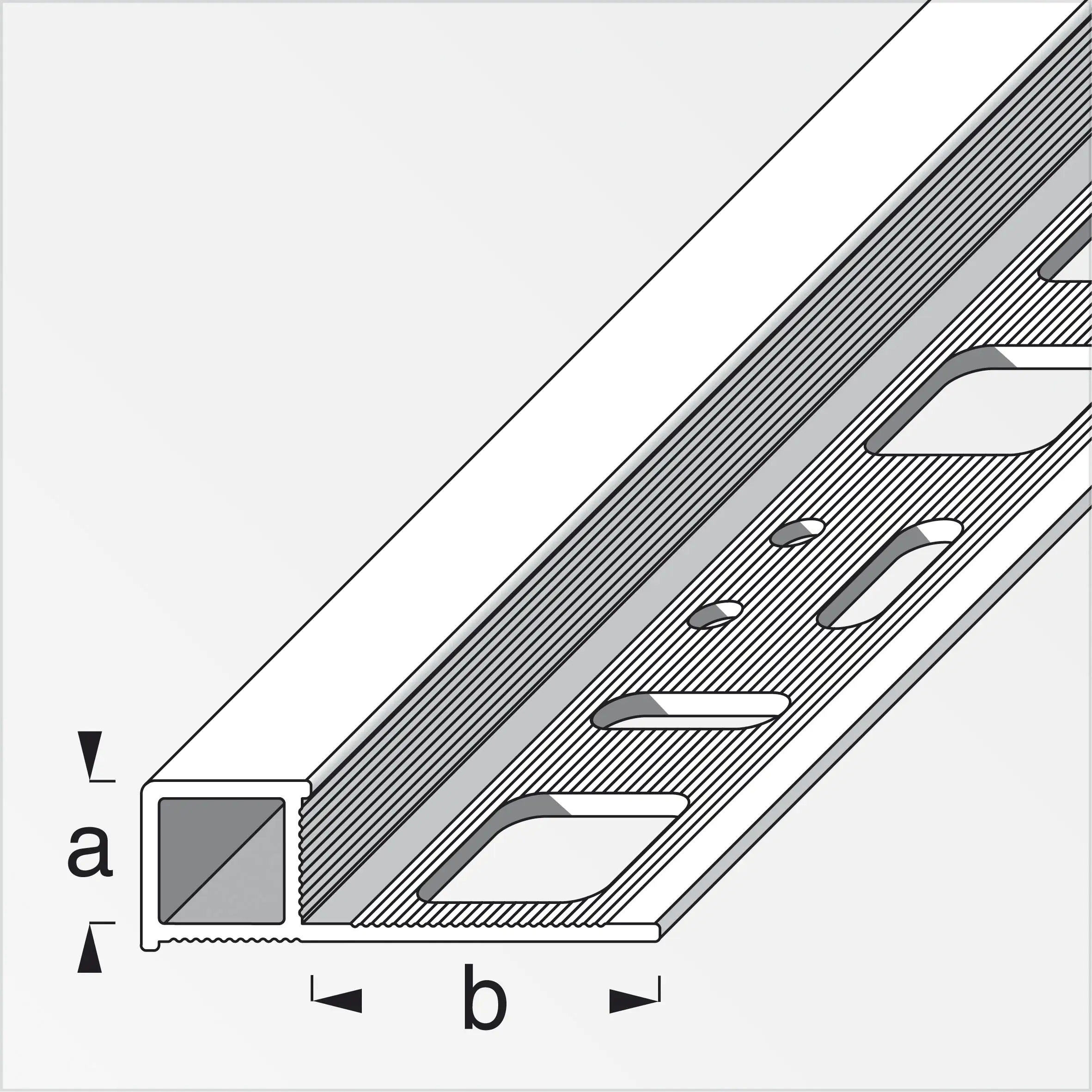 alfer Quadratprofil 2.5 m, 8 x 19.5 mm Aluminium eloxiert titan alfer Quadratprofil 2.5 m, 8 x 19.5 mm Aluminium eloxiert titan