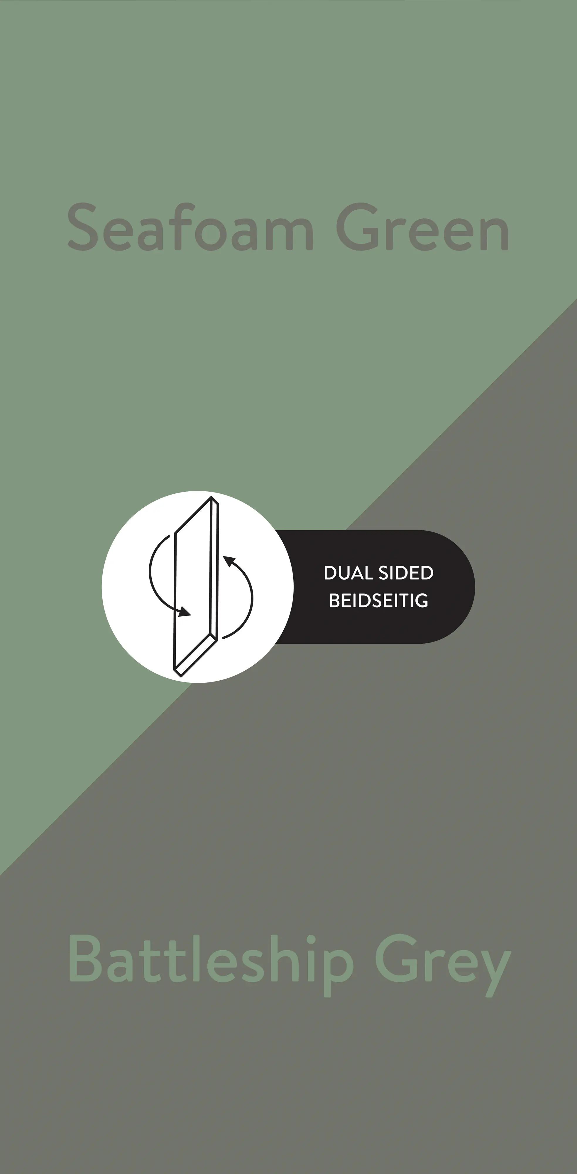 Wetwall Alloy Duschrückwand Seafoam Green/Battleship Grey 90 x 244 cm