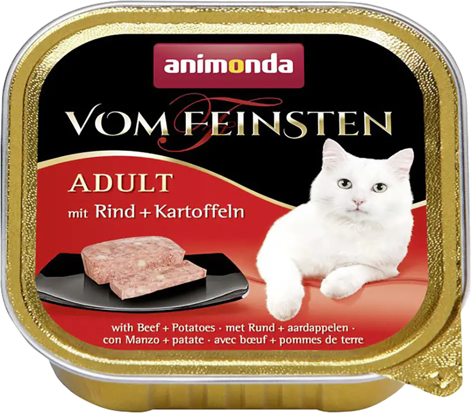 Animonda Vom Feinsten Adult Katzennassfutter mit Rind + Kartoffeln, 100 g Animonda Vom Feinsten Adult Katzennassfutter mit Rind + Kartoffeln, 100 g