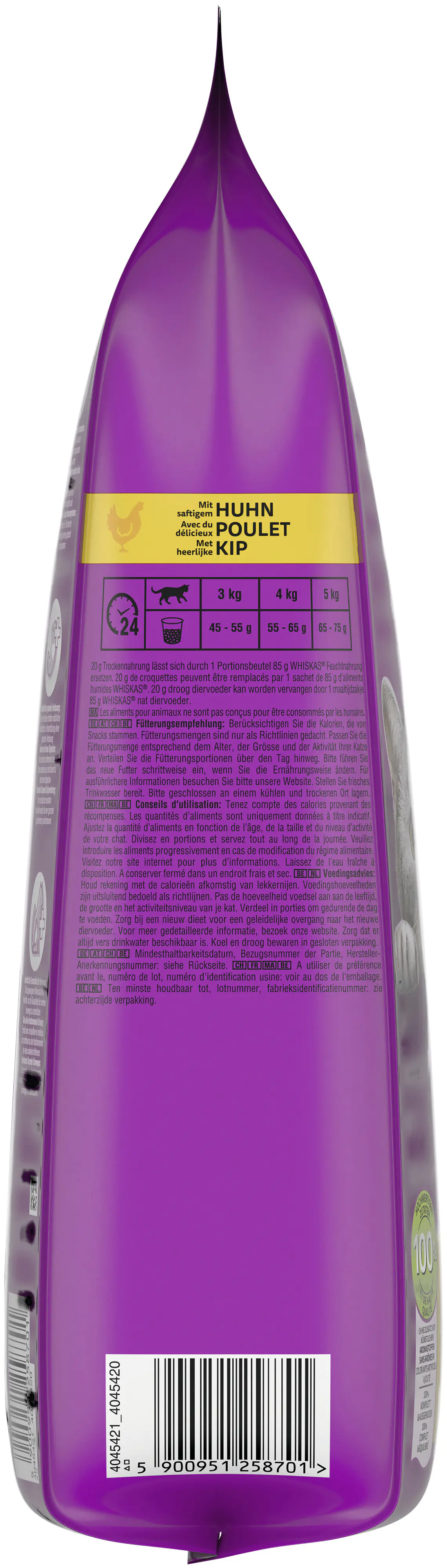 Whiskas Katzenfutter Adult 1+ mit Huhn 3,8 kg