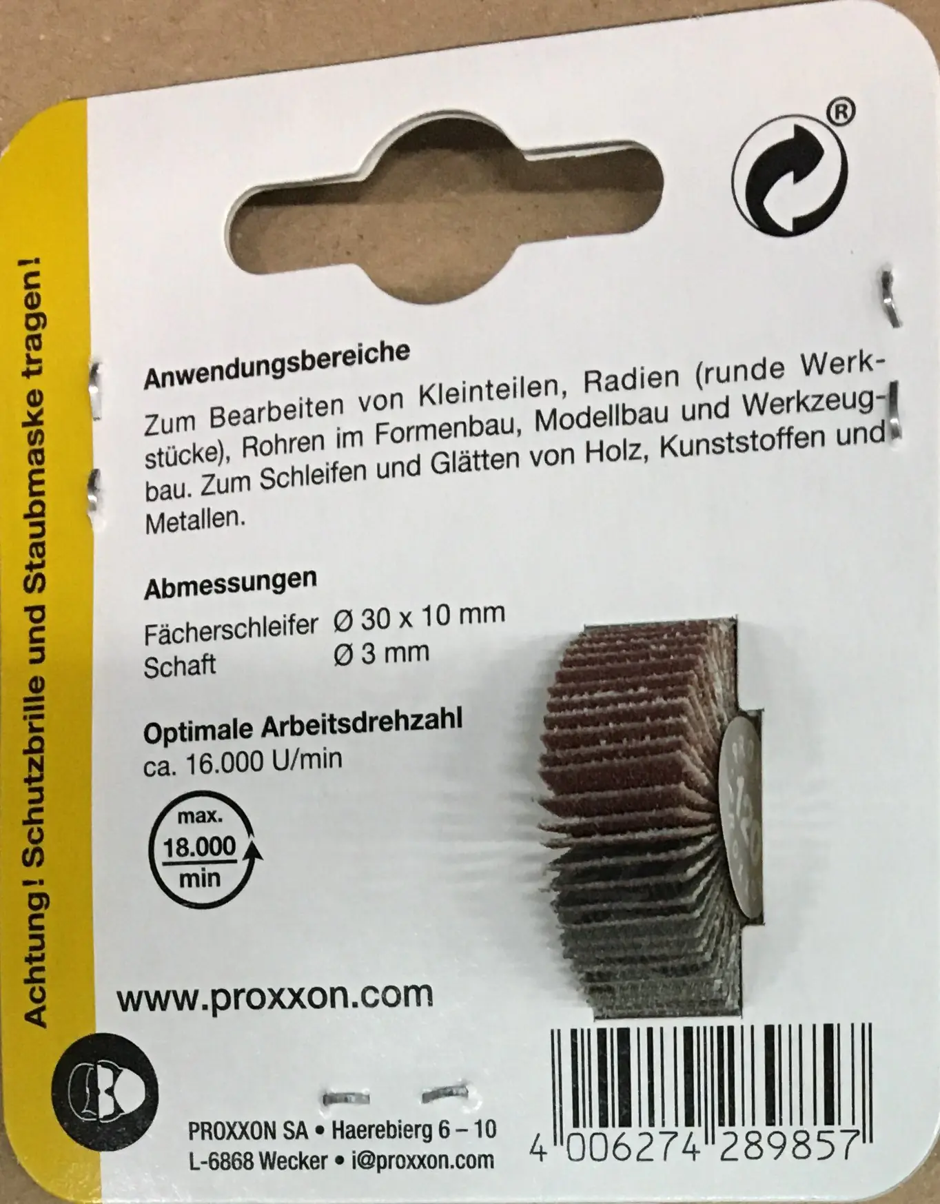 Proxxon Micromot Fächerschleifer 10 x 30 mm