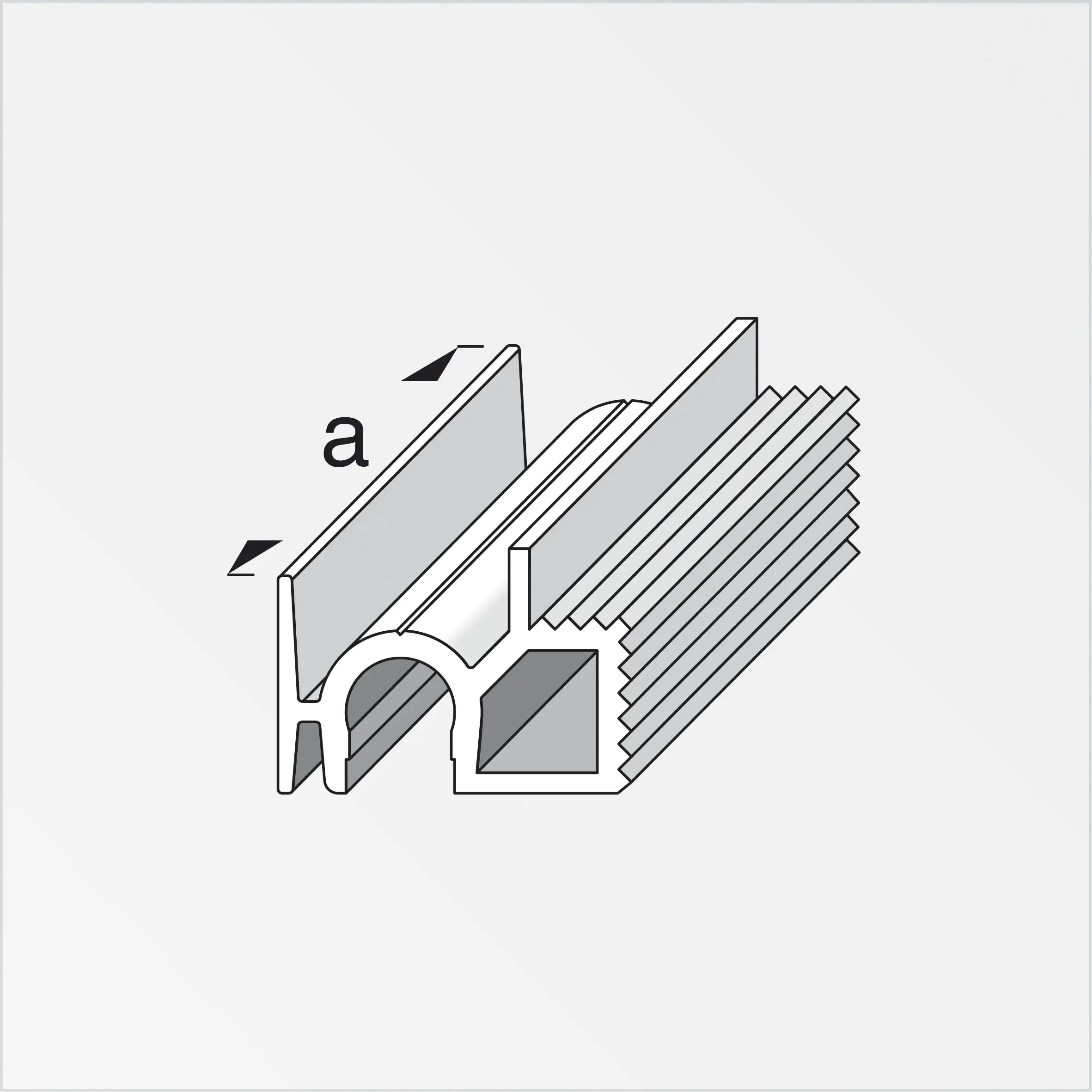 alfer Montagehilfe 50 mm, 50 mm, PVC (Kunststoff), glatt, grün