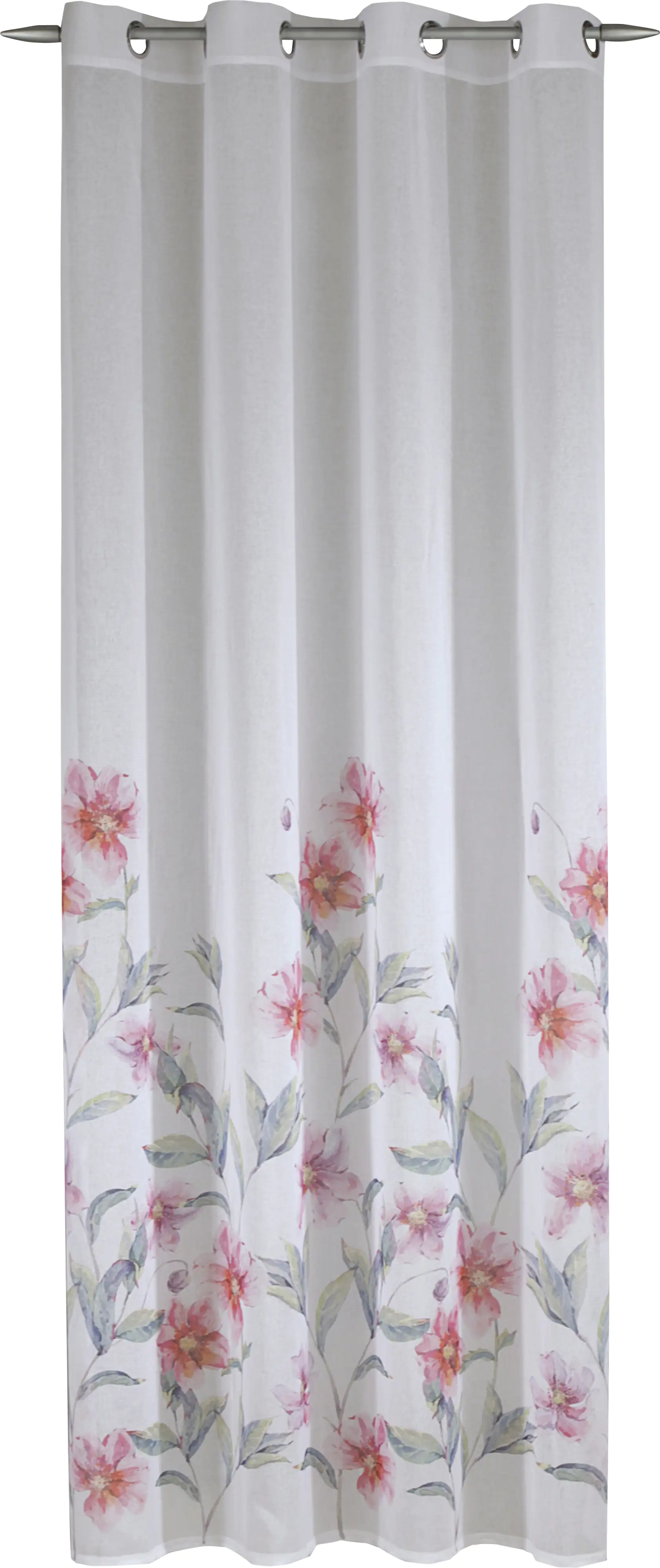 Neusser Collection Ösenschal Feliza weiß-rot, 135 x 245 cm