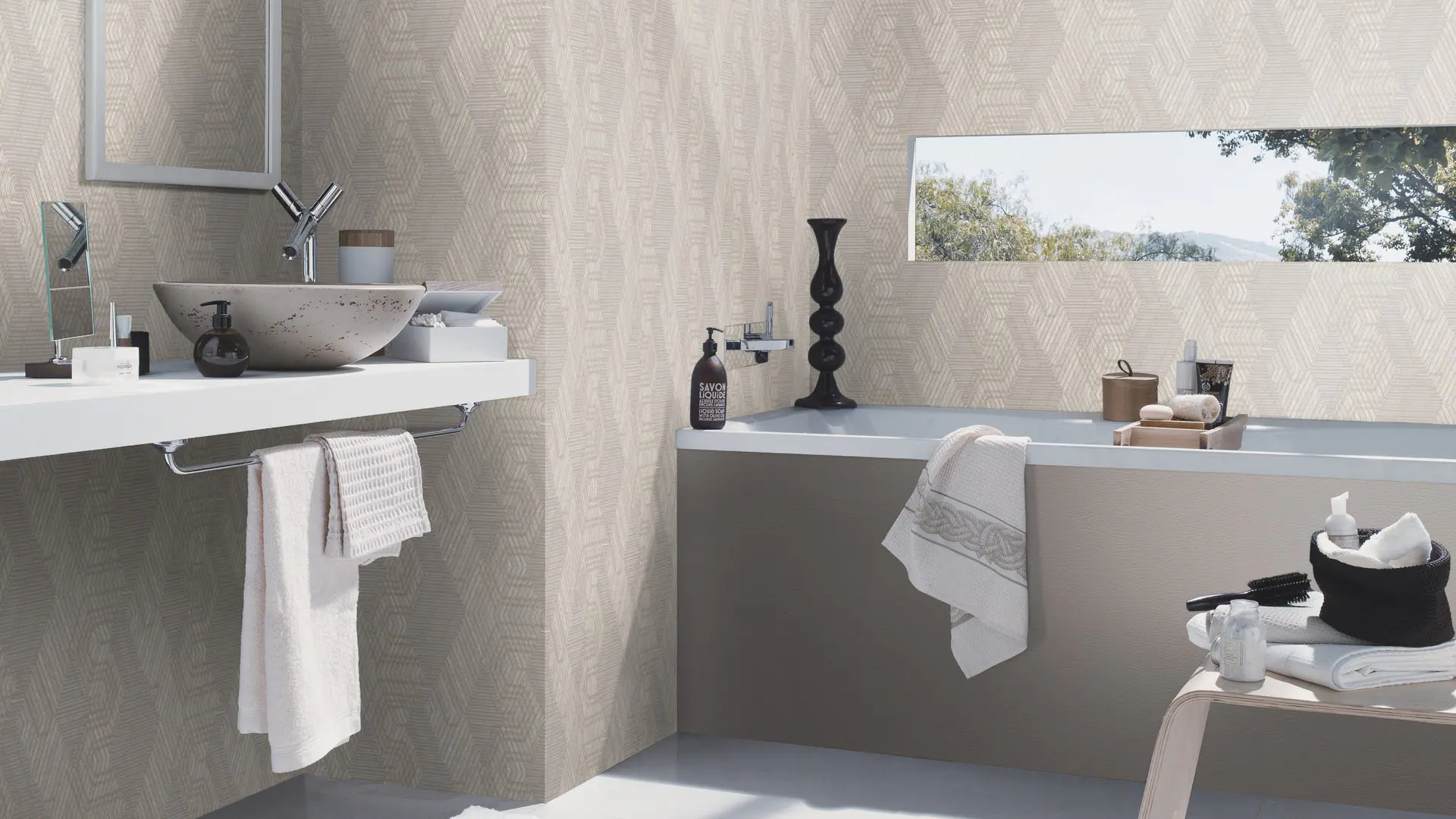 Rasch Vliestapete 751932 Grau-Hellgrau Muster & Motive 10,05 m x 0,53 m