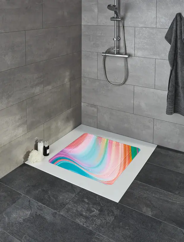 Kleine Wolke Duscheinlage Vibes multicolor 55 x 55 cm