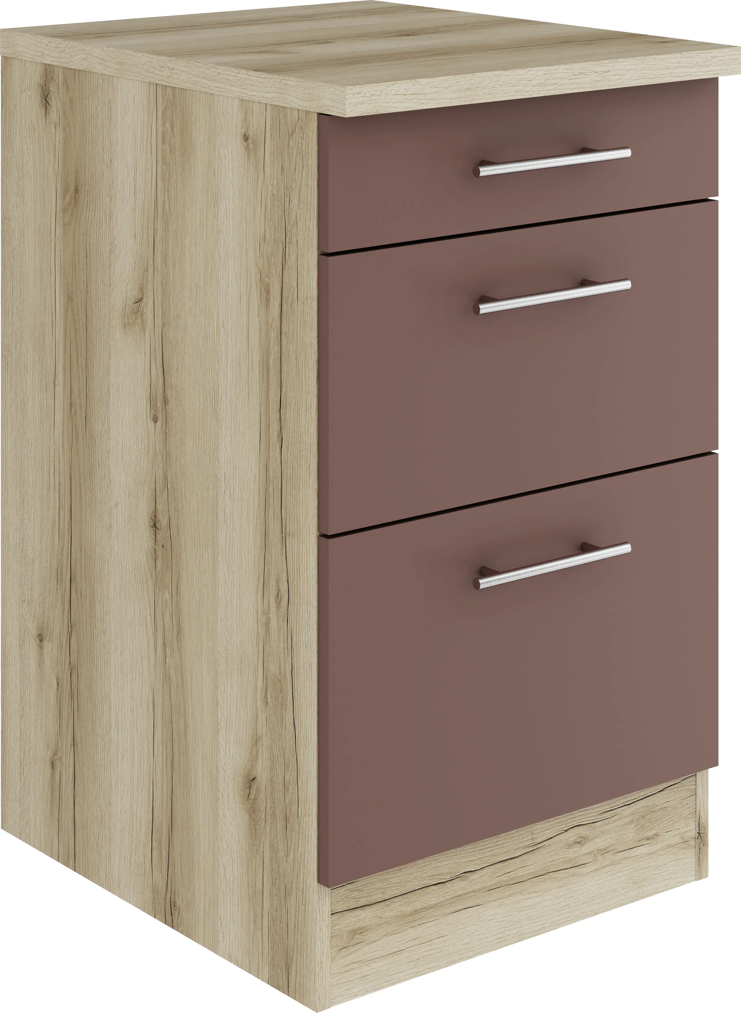 Optifit Unterschrank Bari 407 rostrot/eiche 50 cm