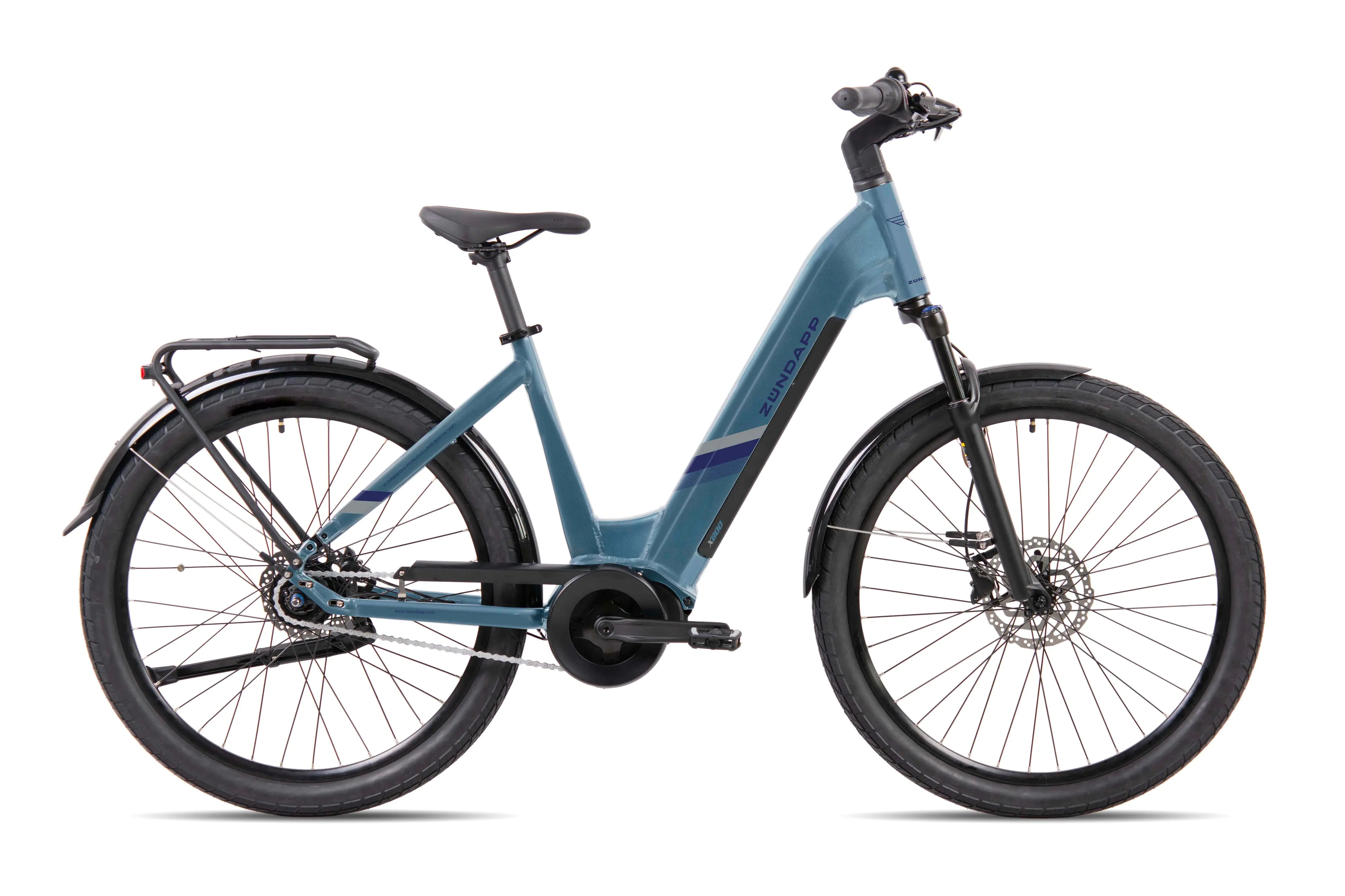 Zündapp E-Bike City X800 27,5 Zoll 7-Gang 550 Wh pastellblau 