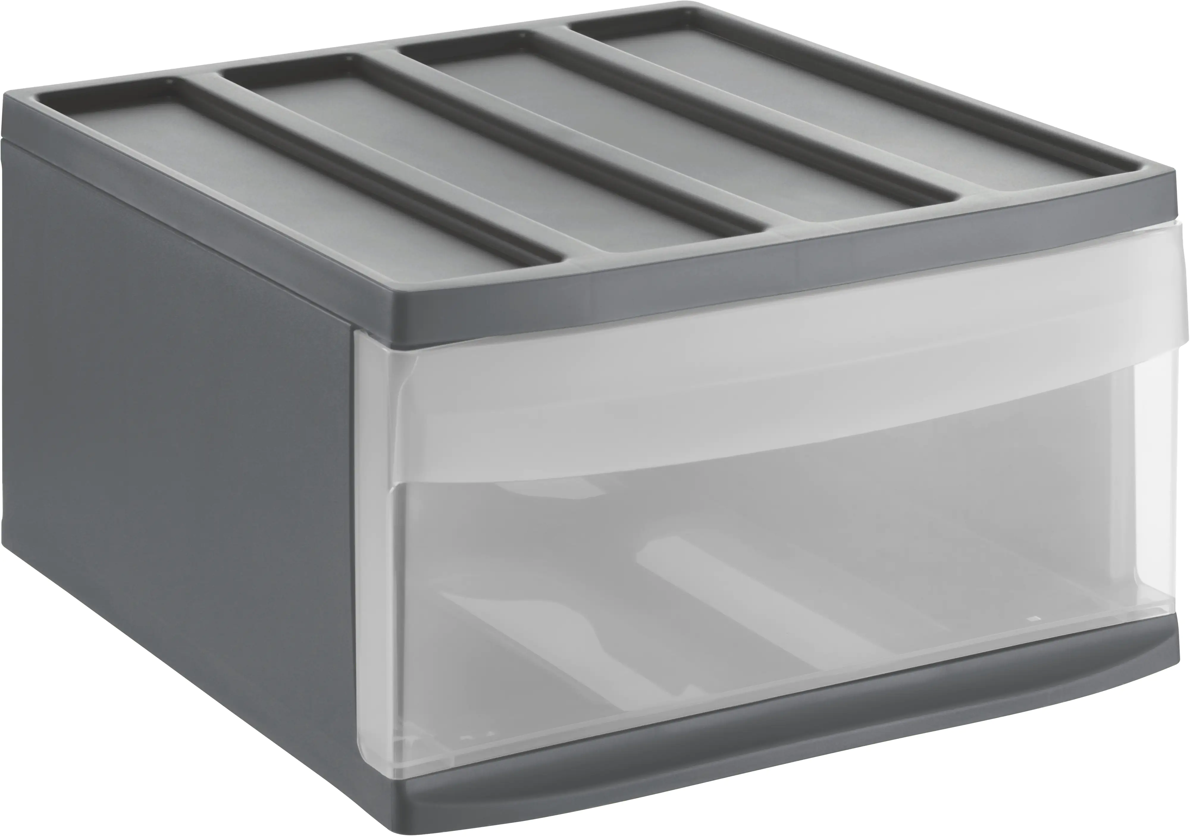 Rotho Schubladenbox Mono Systemix L 1 Schub anthrazit Rotho Schubladenbox Mono Systemix L 1 Schub anthrazit