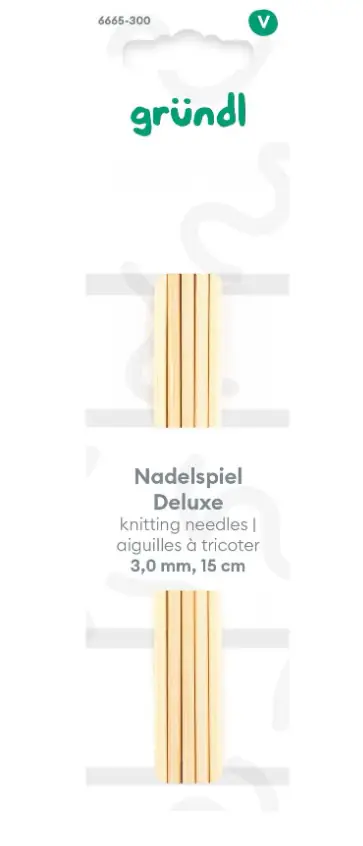 Gründl Nadelspiel Deluxe 3,0 mm 15 cm
