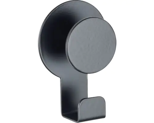 Wenko Haken Blandas Edelstahl, schwarz matt