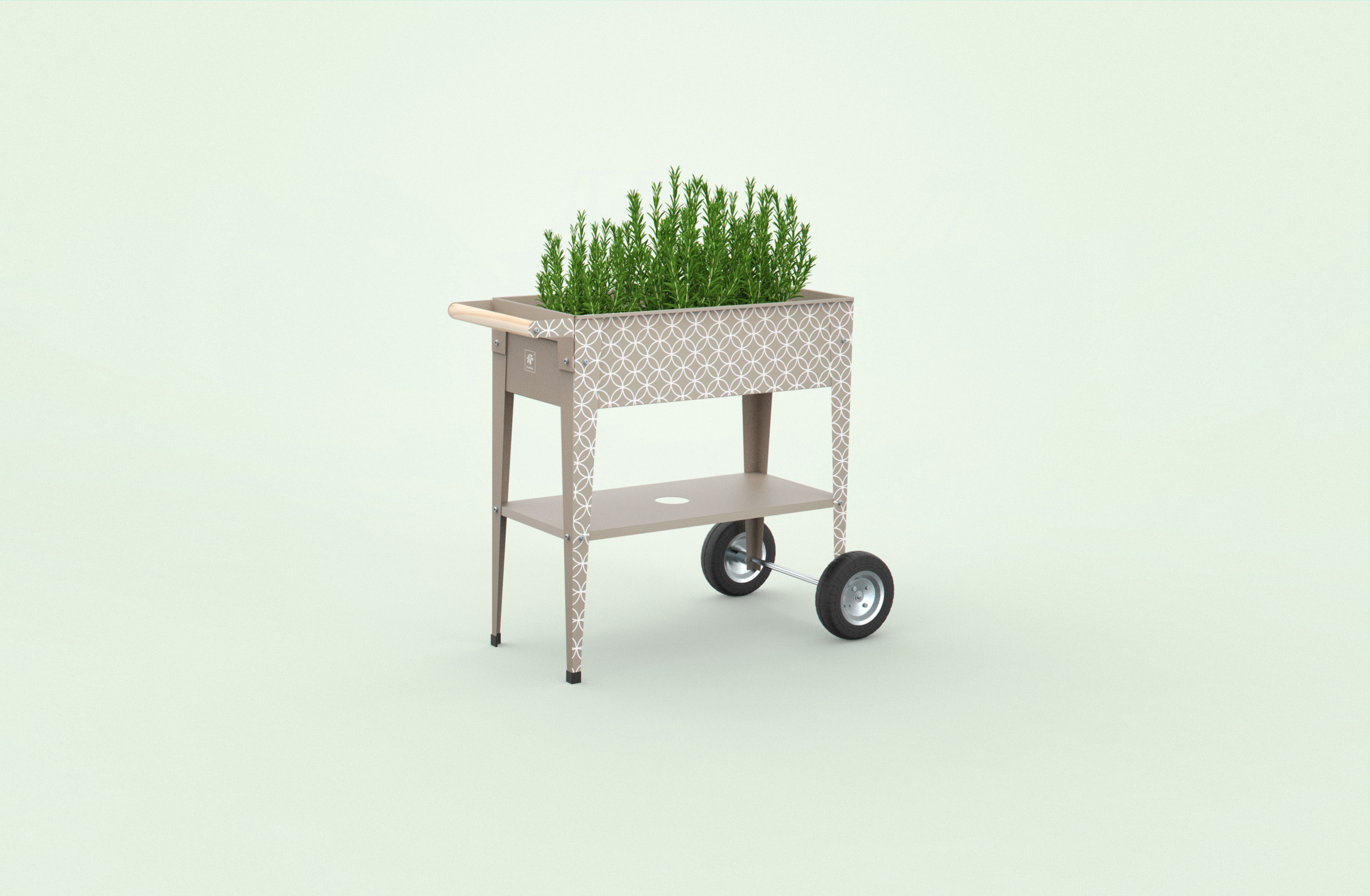 Herstera Hochbeet Kräuterfabrik Barcelona Dale 75 x 80 x 35 cm, taupe Herstera Hochbeet Kräuterfabrik Barcelona Dale 75 x 80 x 35 cm, taupe