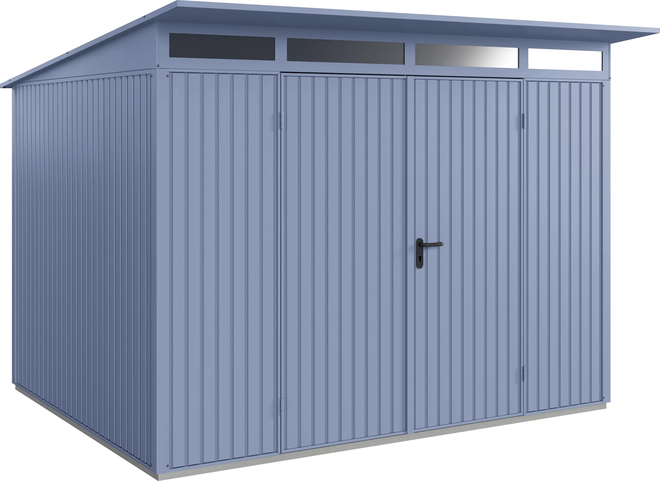 EcoStar Gerätehaus Trend-P Typ 3 taubenblau 312,7 x 283,4 x 232,3 cm EcoStar Gerätehaus Trend-P Typ 3 taubenblau 312,7 x 283,4 x 232,3 cm