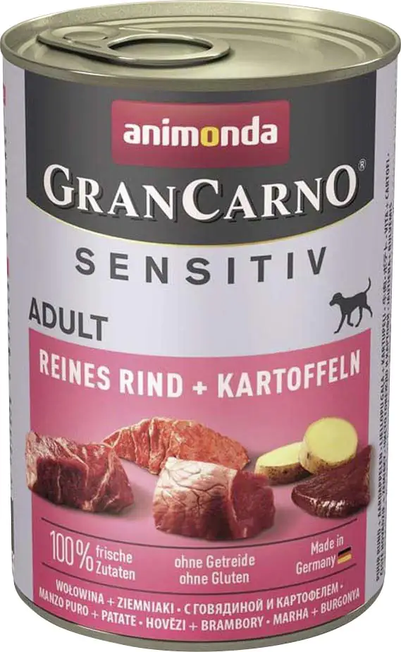 4017721824095 Animonda GranCarno Adult Sensitiv Reines Rind + Kartoffeln 400 g