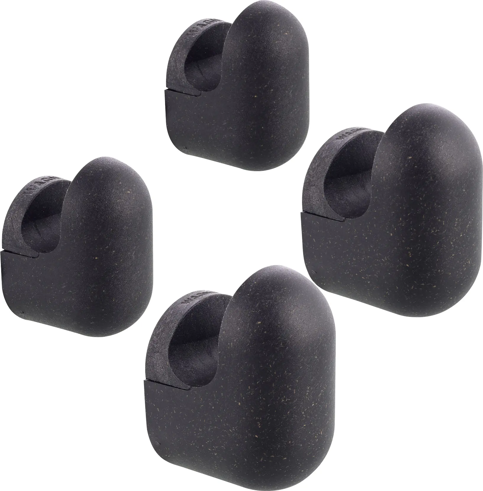 Wagner Wandhaken-Set hooks4home Pill Tragkraft bis 2 kg Bio Kunststoff schwarz 2 Größen 4 Stück Wagner Wandhaken-Set hooks4home Pill Tragkraft bis 2 kg Bio Kunststoff schwarz 2 Größen 4 Stück