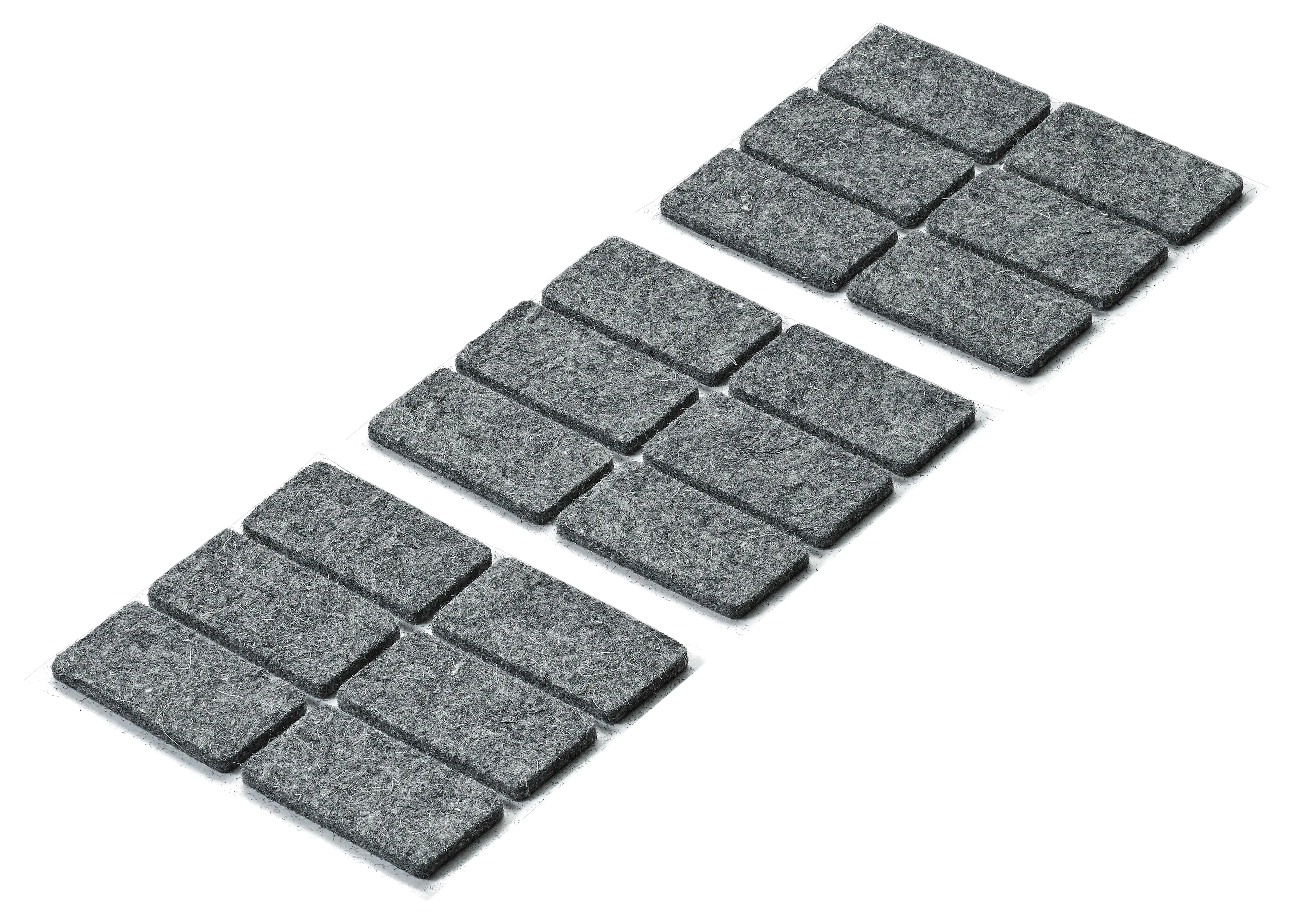 Hettich Parkettgleiter grau 40 x 20 x 3.0 mm - 18 Stück