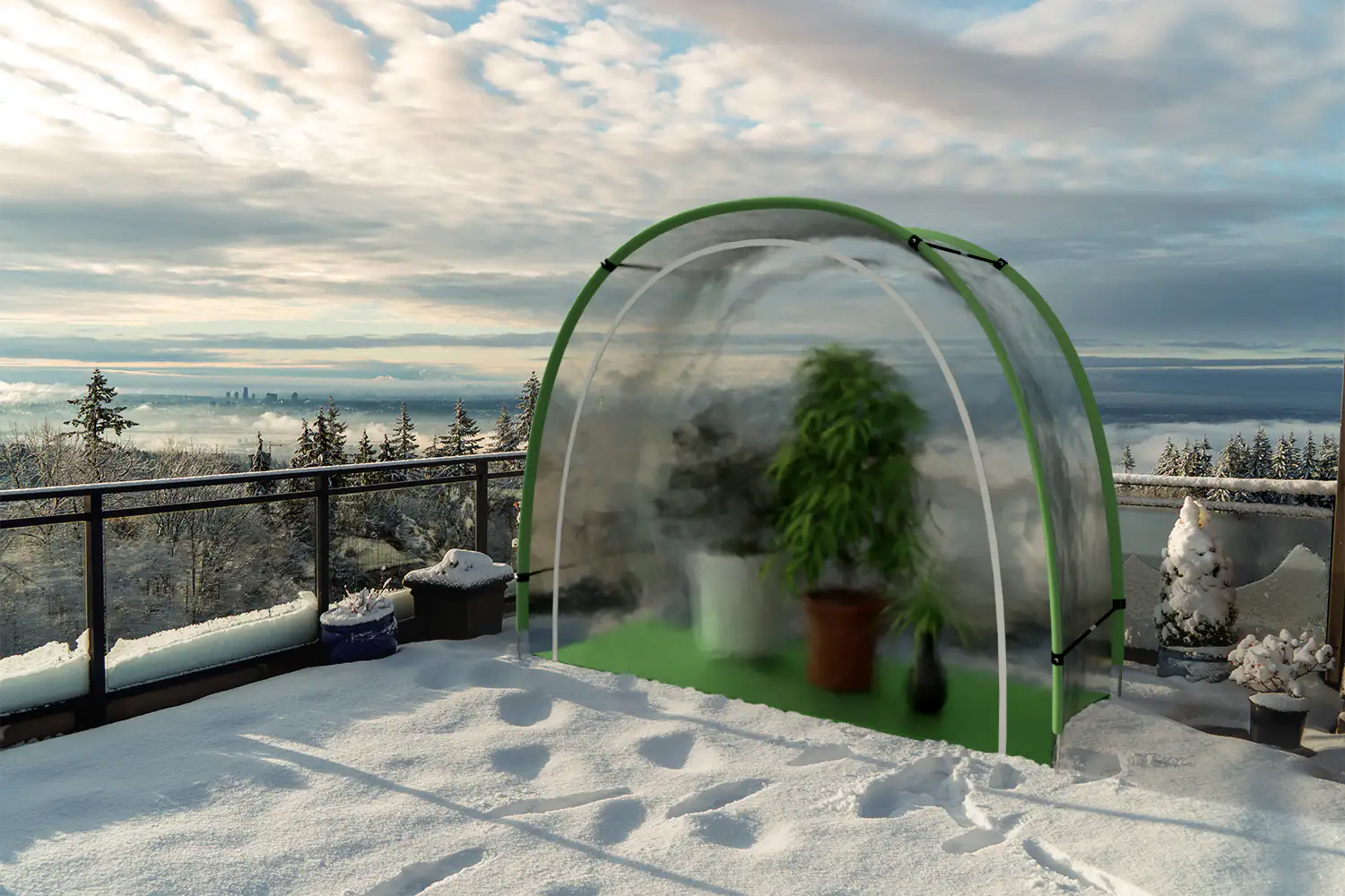 Bio Green Überwinterungszelt Artic 186 x 84 x 175 cm