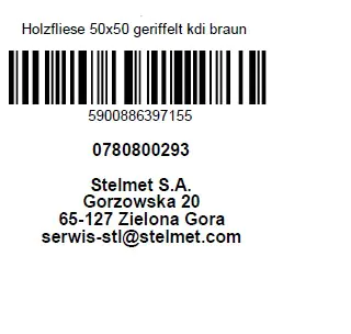 Holzfliese Kiefer 50 x 50 x 3 cm kesseldruckimprägniert 1 Stück