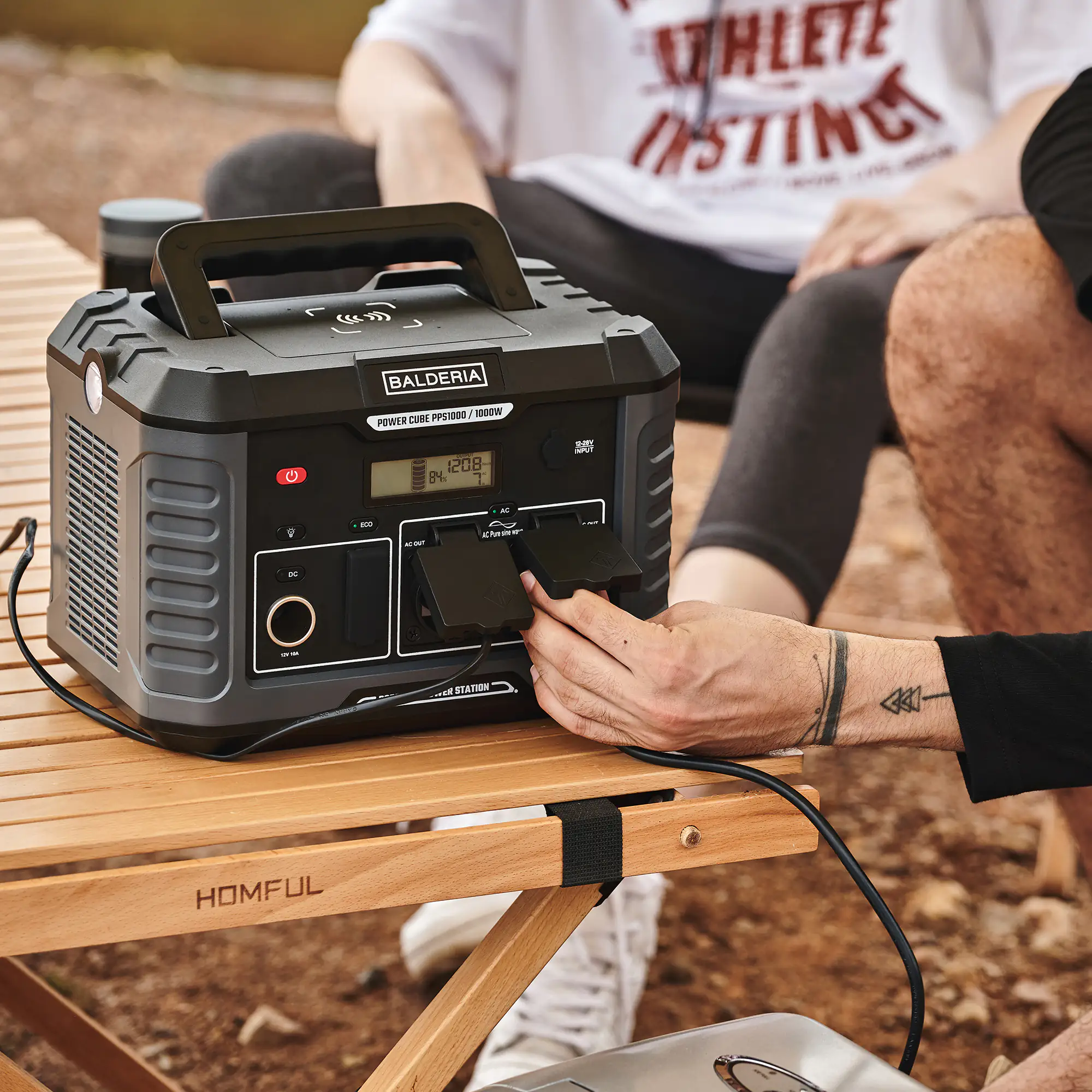 Balderia Powerstation + Solarpanel Solar Power Set PS1000-120