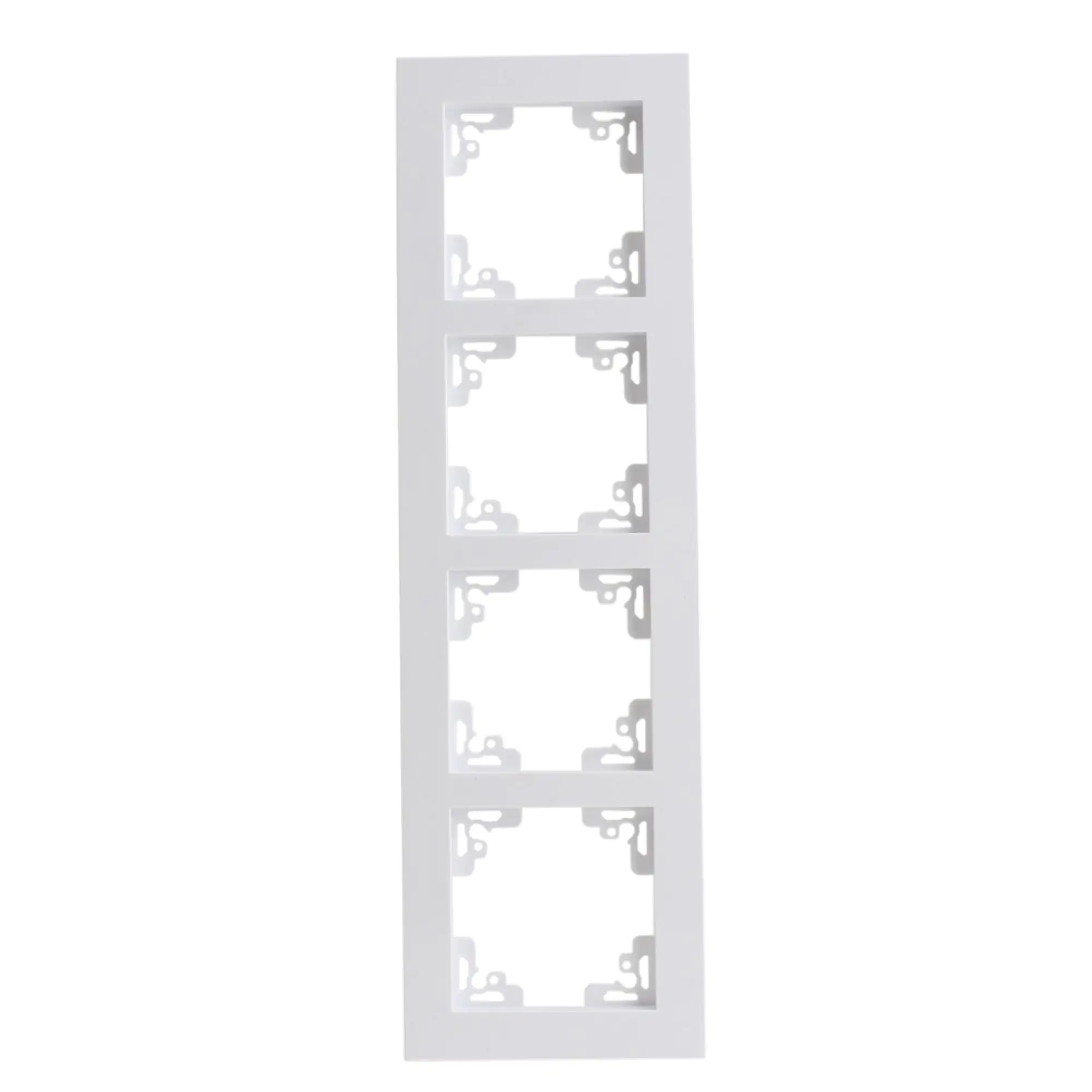 Unitec Abdeckrahmen 4-fach ultraweiß, Serie Melbourne