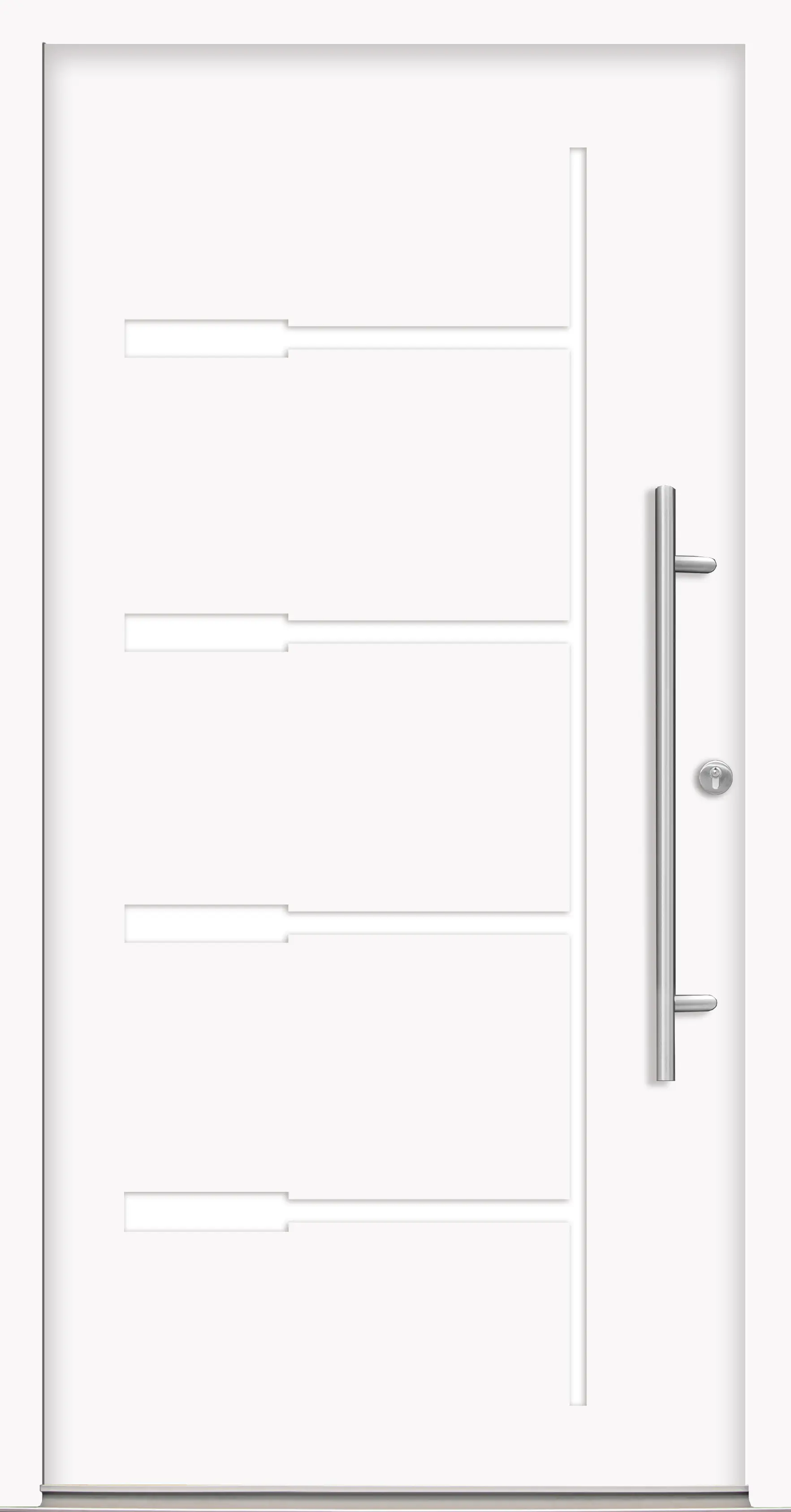 Splendoor Haustür Passivedoor Premium H1 Weiß DIN Rechts 100 x 210 cm