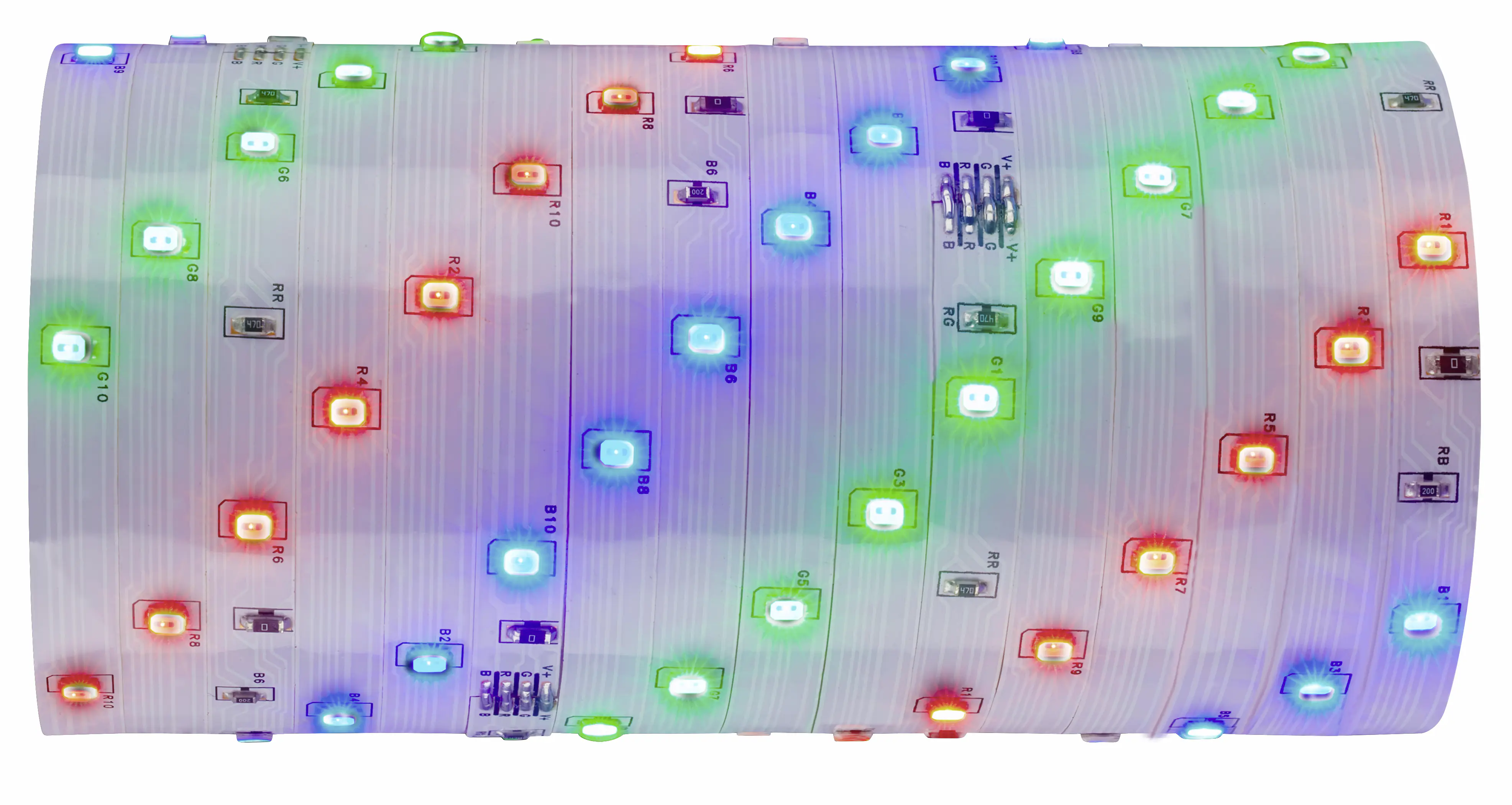 Briloner LED-Streifen RGB mit integriertem Akku 3 m weiß