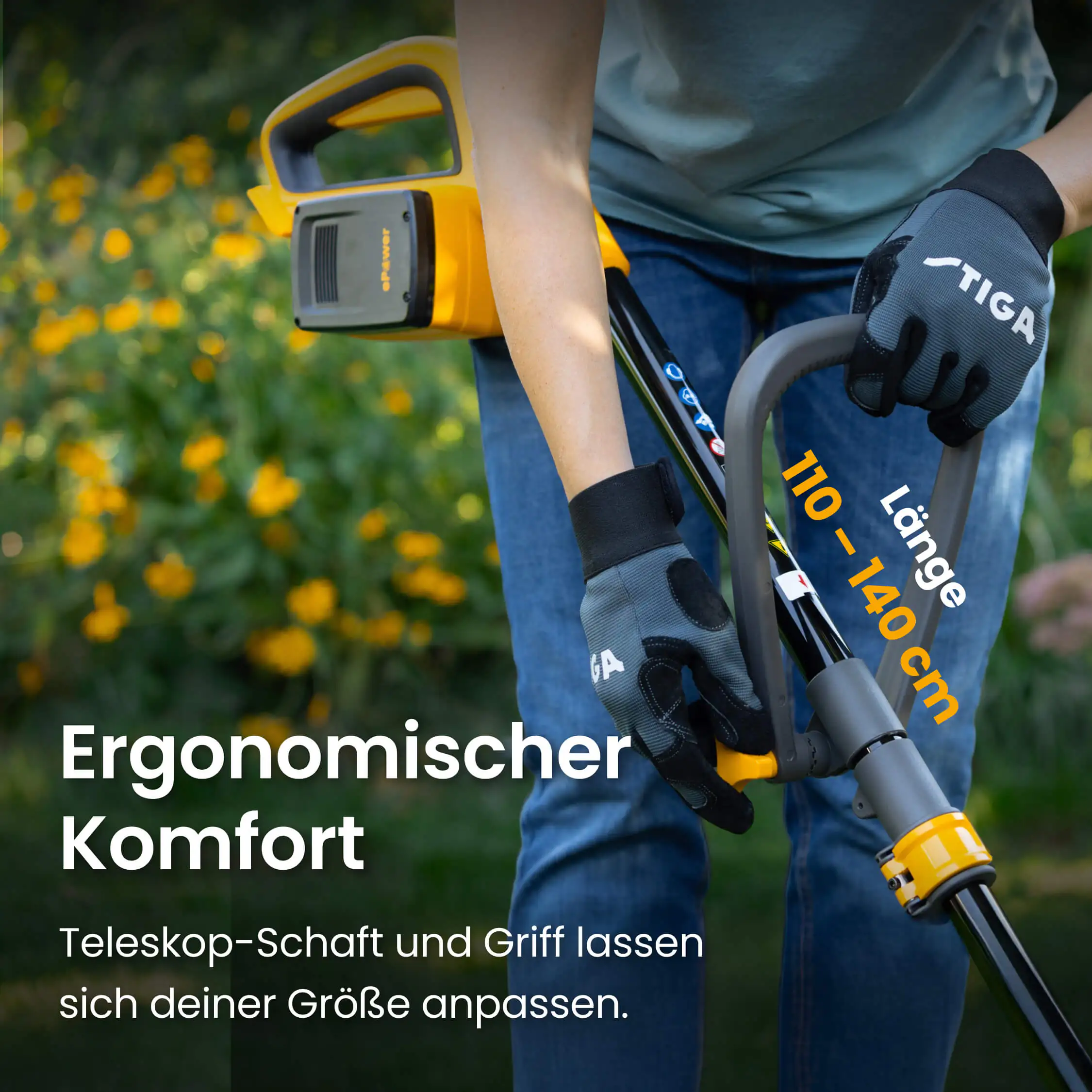 Stiga Akku-Trimmer GT 300e Set inkl. Akkus und Ladegerät