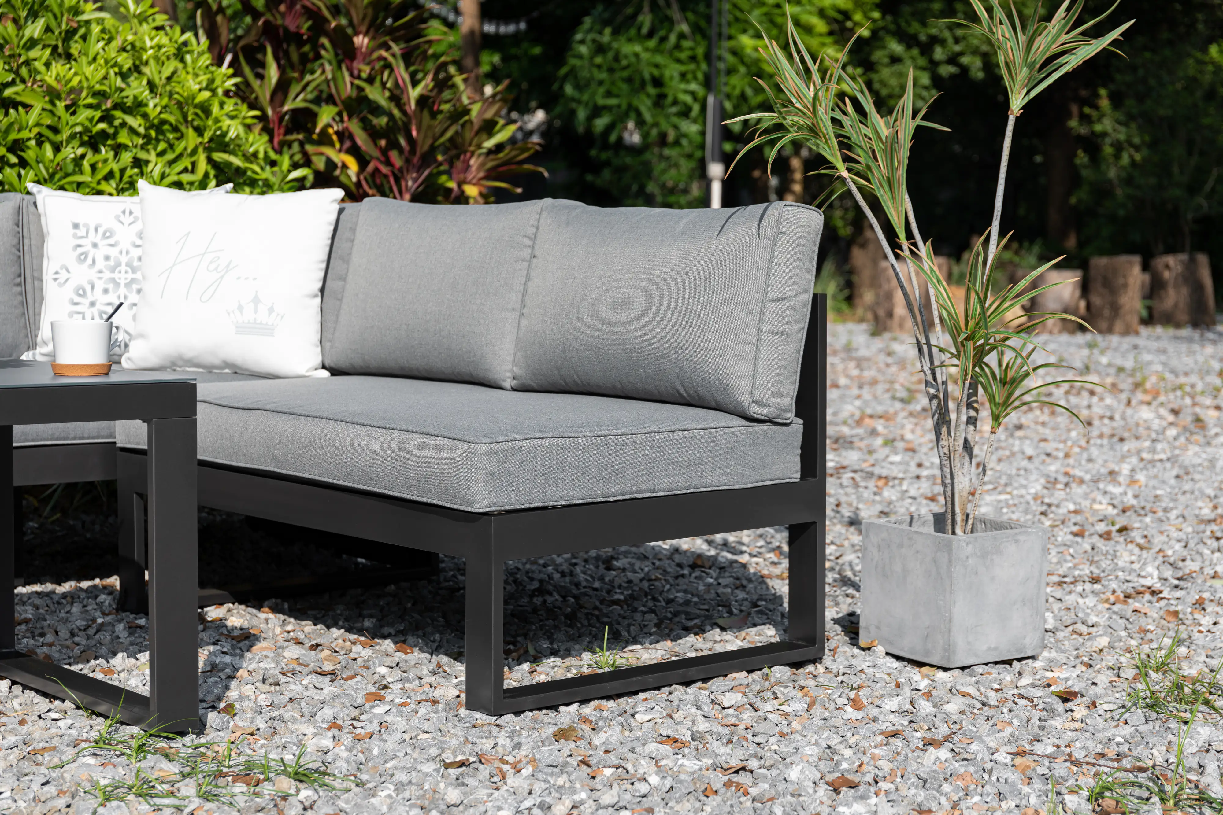 Primaster Gartenmöbel-Set Limoncello Aluminium mit verstellbarem Kopfteil