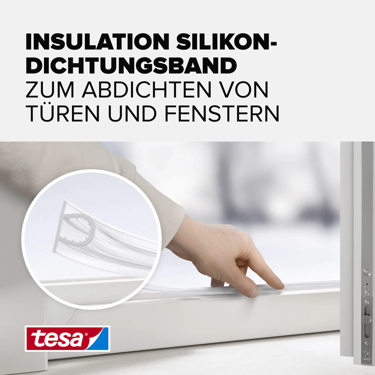 tesa Moll Dichtungsprofil Super Flex 6 m, transparent