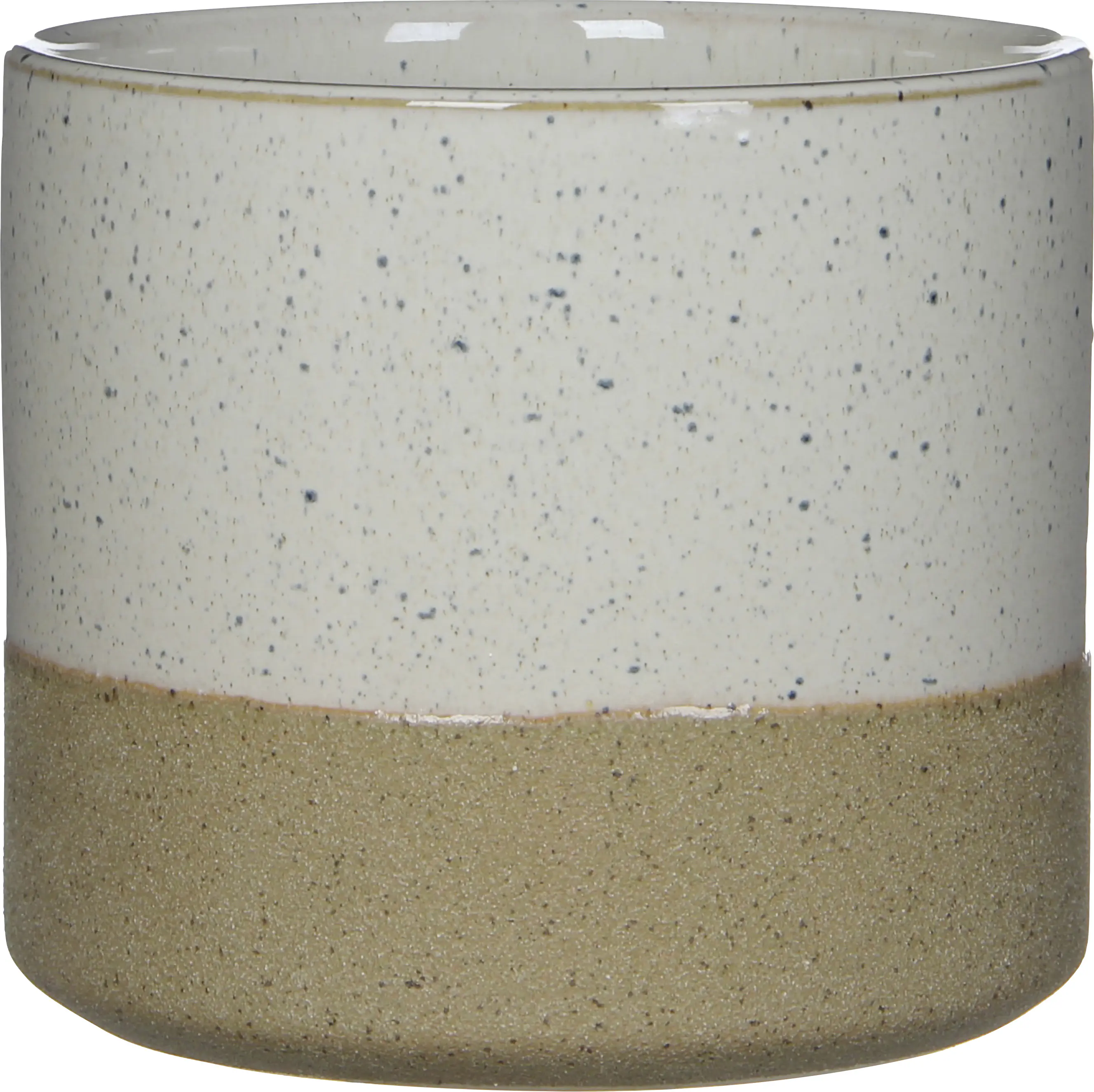 Mica Decorations Topf Lago ceramic 14,5 x 16 cm weiß