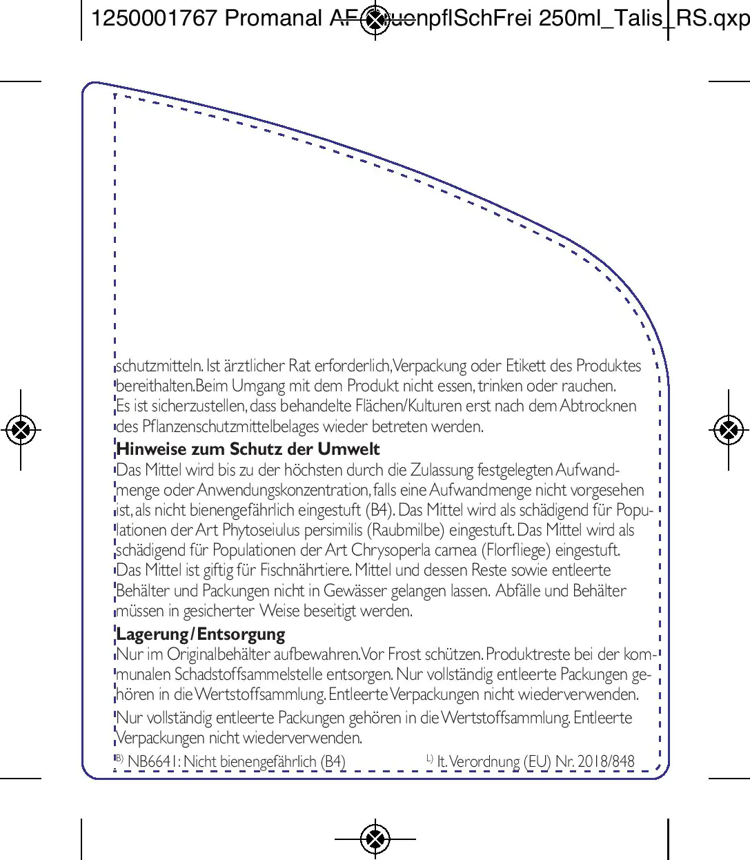 Promanal AF GrünpflanzenSchädlingsFrei 250 ml