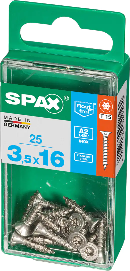 Spax Universalschrauben 3.5 x 16 mm TX 15 - 25 Stk.