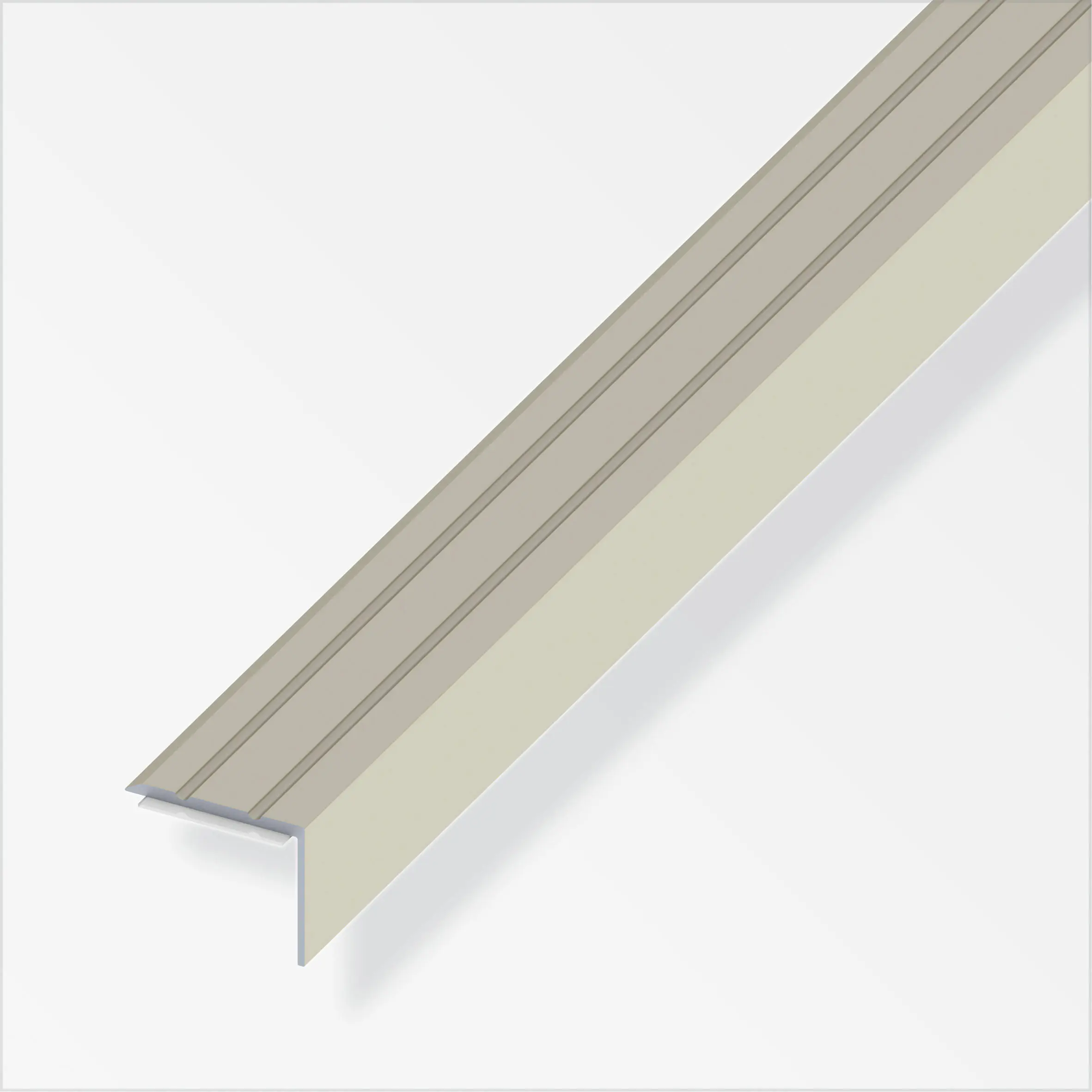 Alfer Winkel-Abschluss-Profil 1 m, 25 x 8 mm Aluminium eloxiert titan