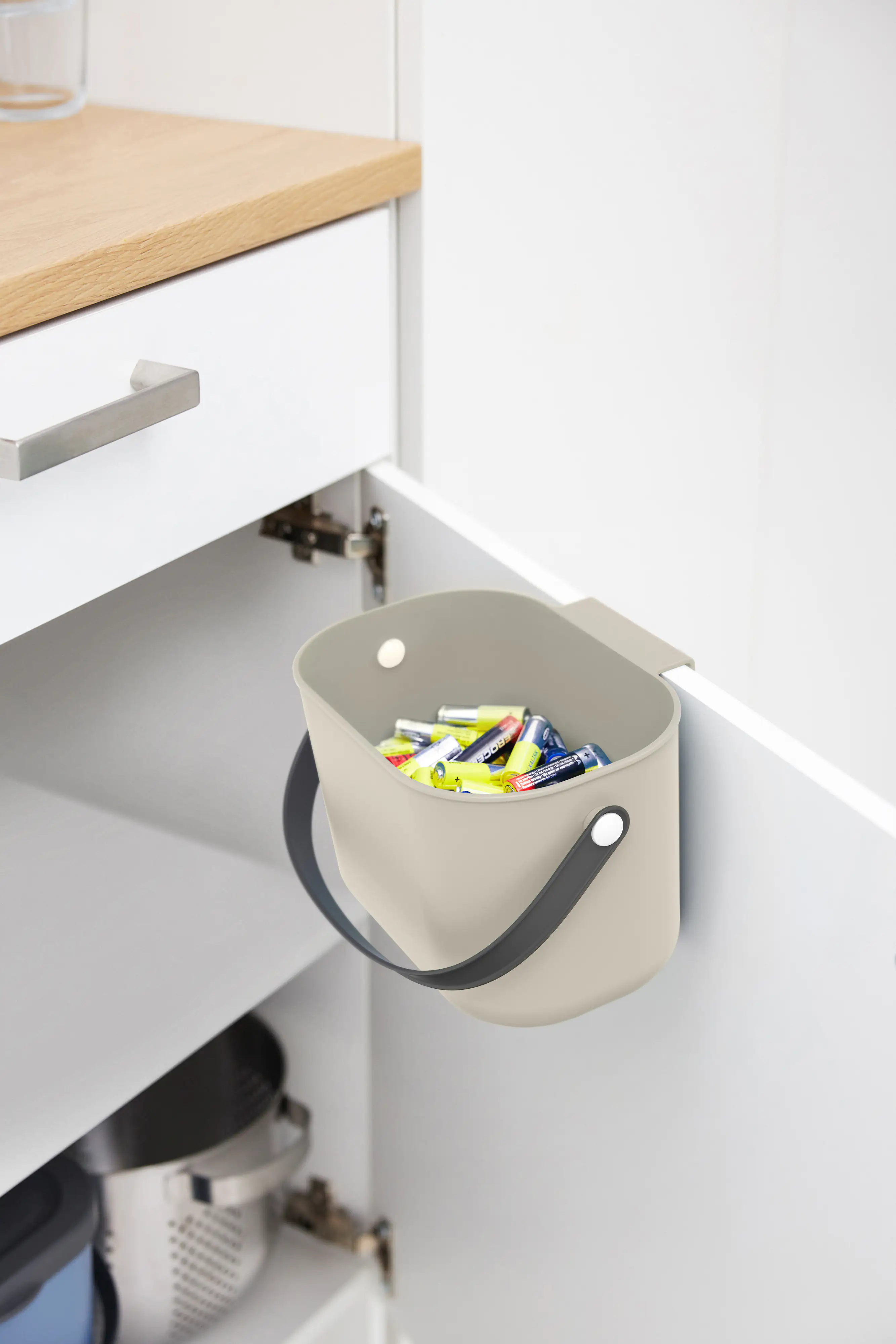 Rotho Mülltrennungssystem 3,2 L Albula cappuccino