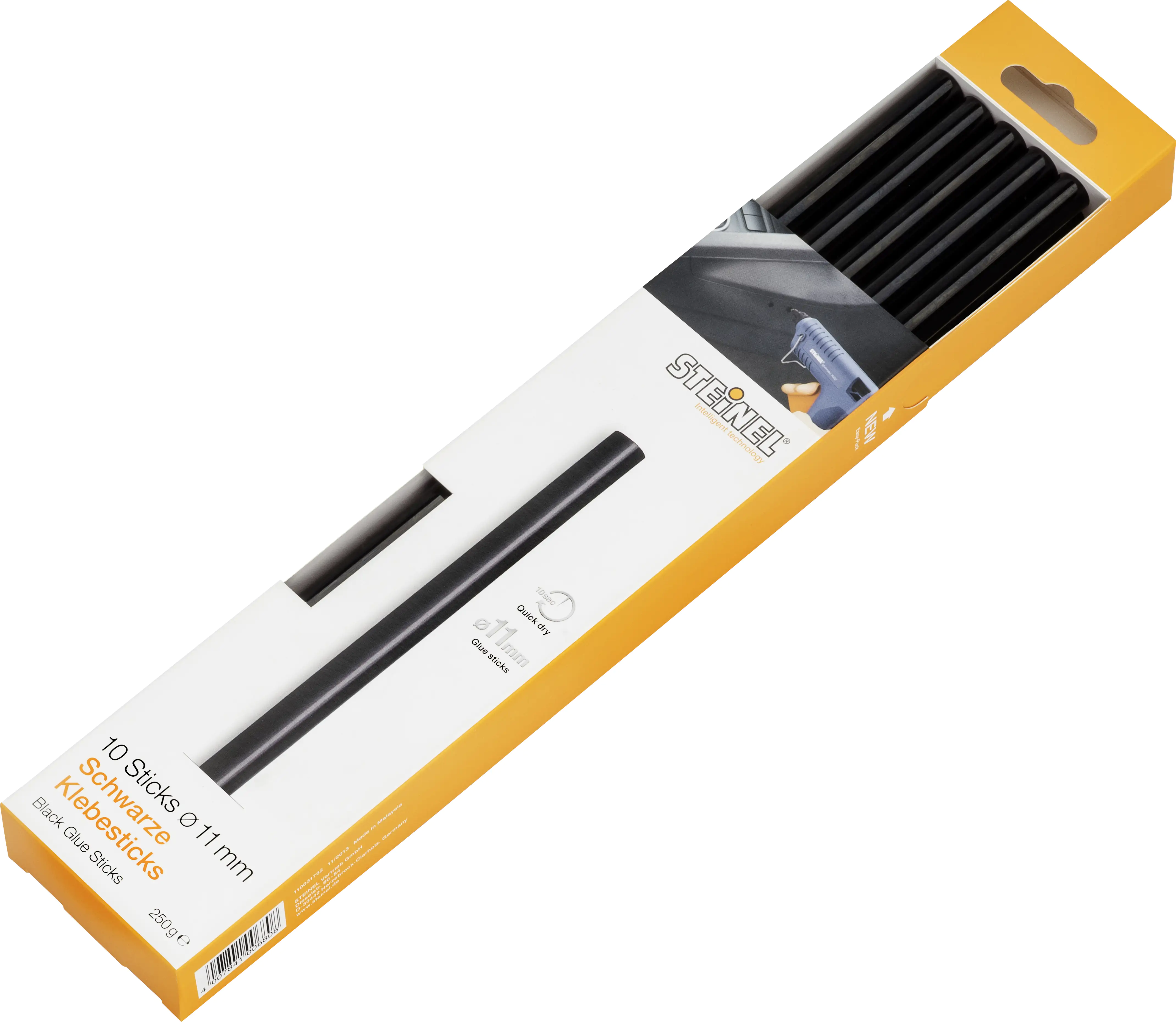 Steinel Klebesticks Ø 11 mm, schwarz, 10 Stück
