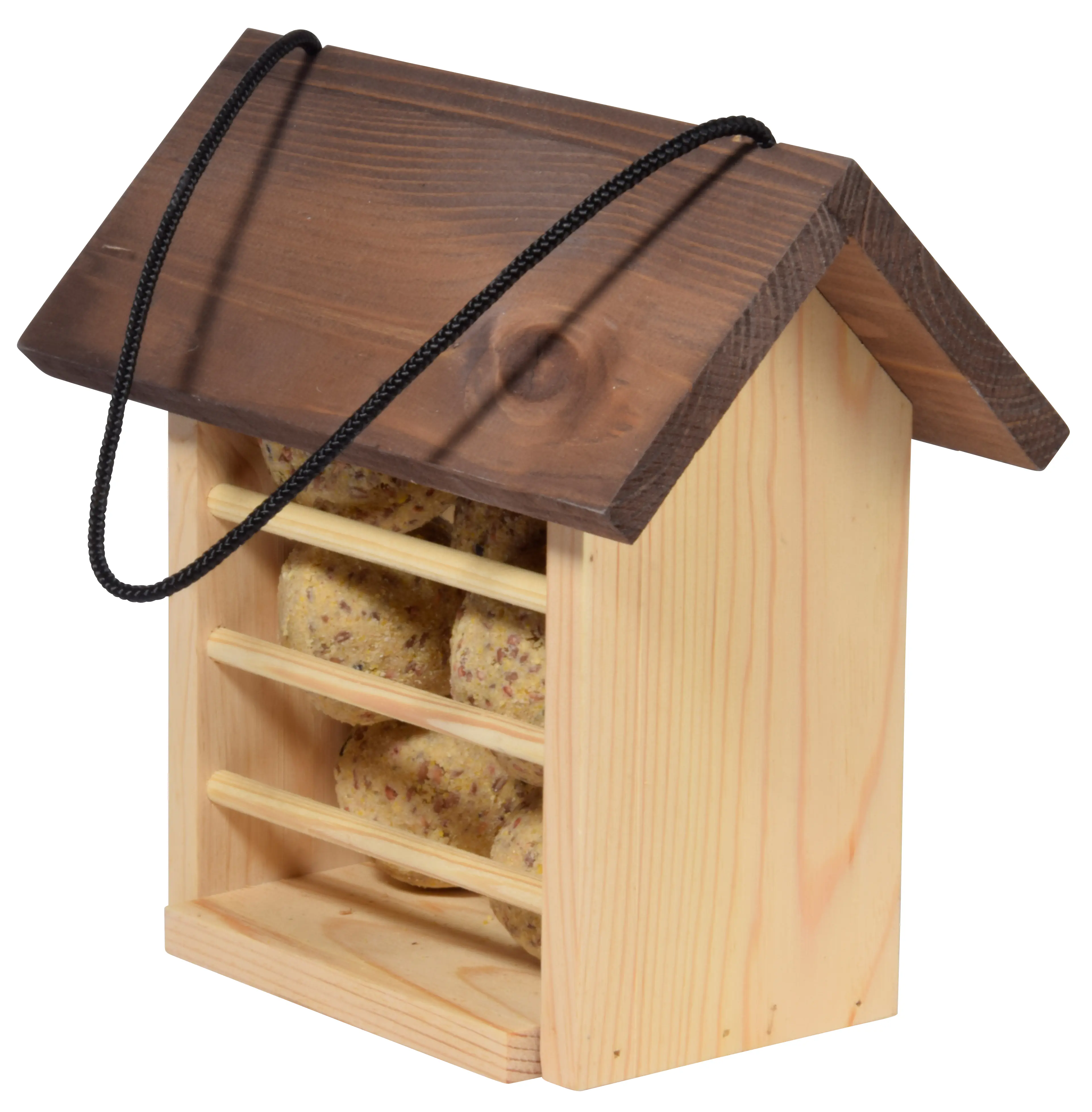 Dobar Vogelfutterhaus für Meisenknödel 22 x 14 x 21 cm braun Dobar Vogelfutterhaus für Meisenknödel 22 x 14 x 21 cm braun