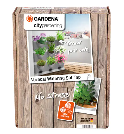 4078500034913 Gardena Nature Up! Bewässerungsset Vertikal Wasserhahn
