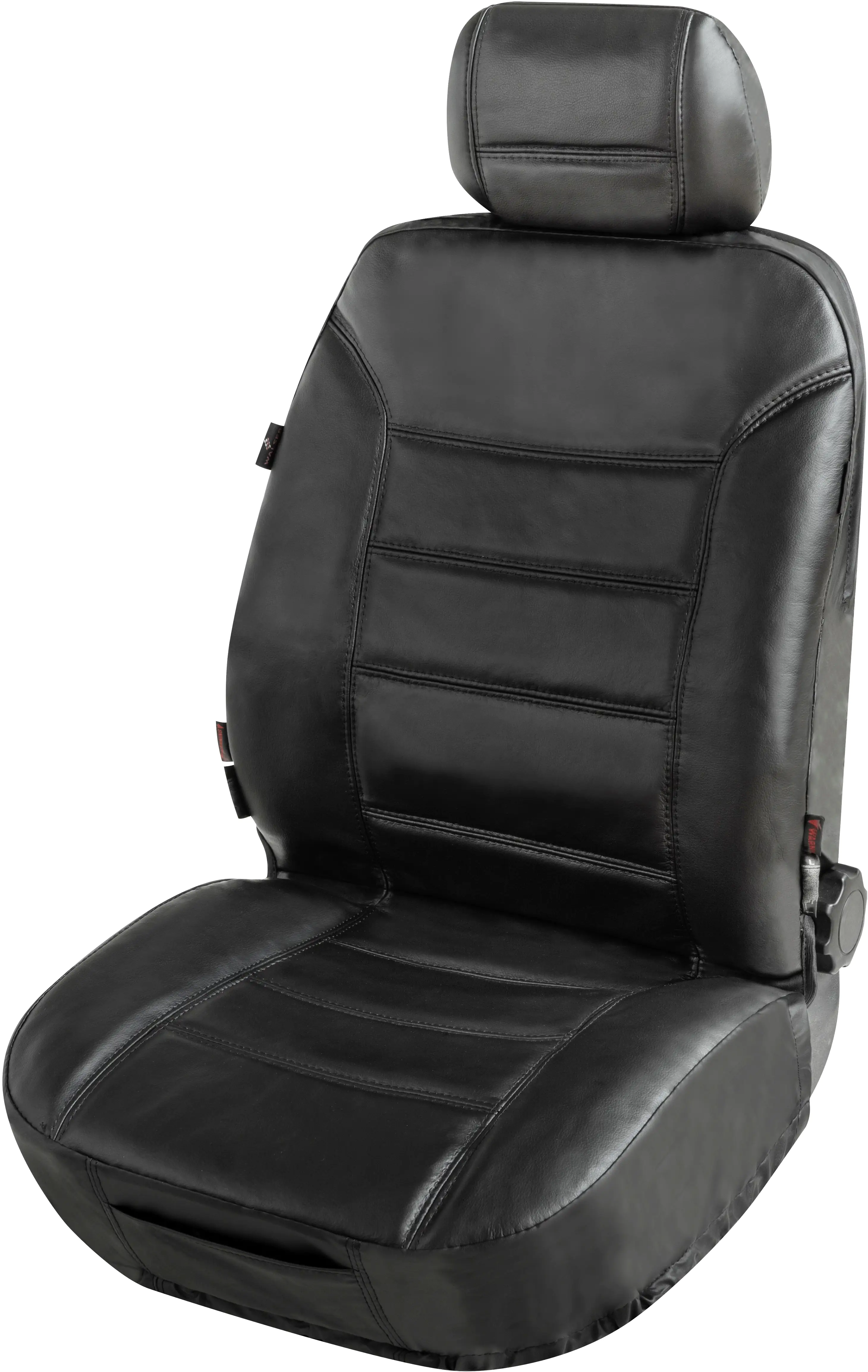 9001778196354_1616464 Walser Autositzbezug Billy aus echtem Leder schwarz ZIPP-IT 2-teilig