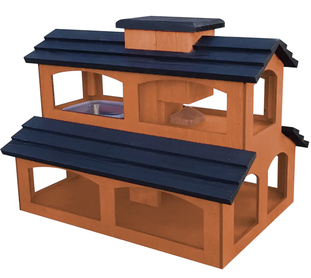 Vogelhaus Mexican Style mit Tränke und Ständer