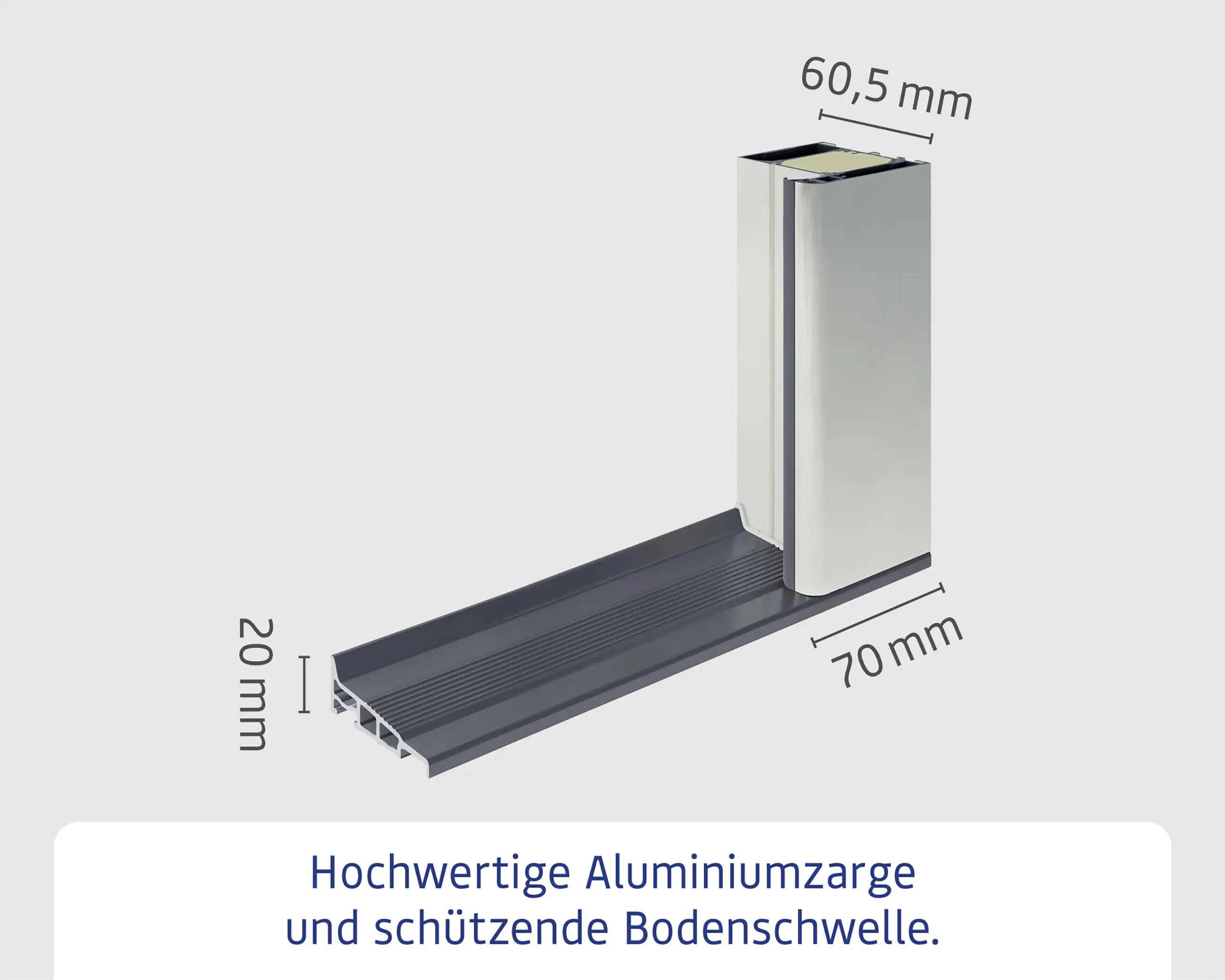 EcoStar Haustür ISOPRO Secur IPS 770S RC2 weißaluminium 110 x 210 cm EcoStar Haustür ISOPRO Secur IPS 770S RC2 weißaluminium 110 x 210 cm