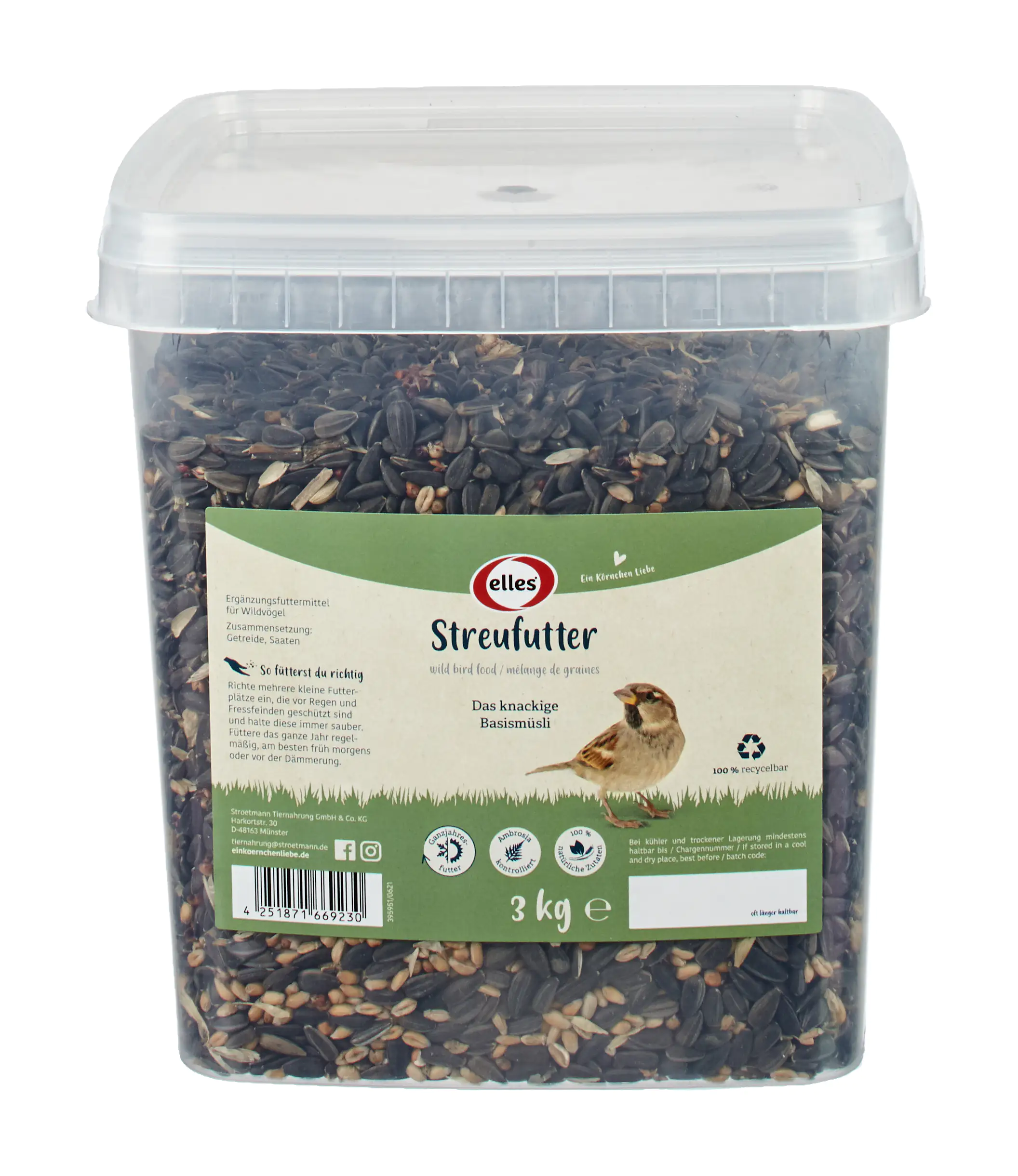 Elles Streufutter für Wildvögel 3 kg
