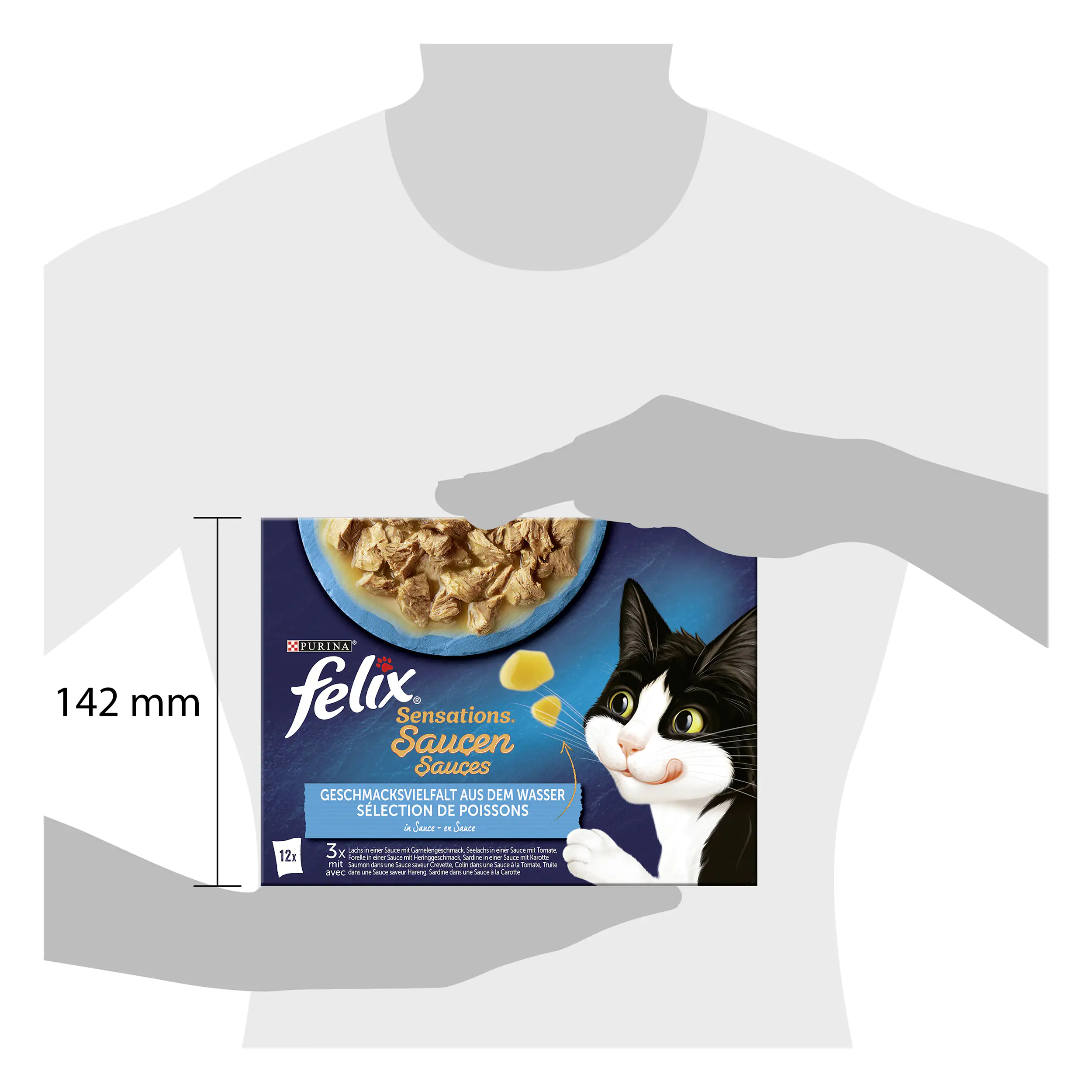 Felix Sensations Saucen Geschmacksvielfalt aus dem Wasser 12 x 85g